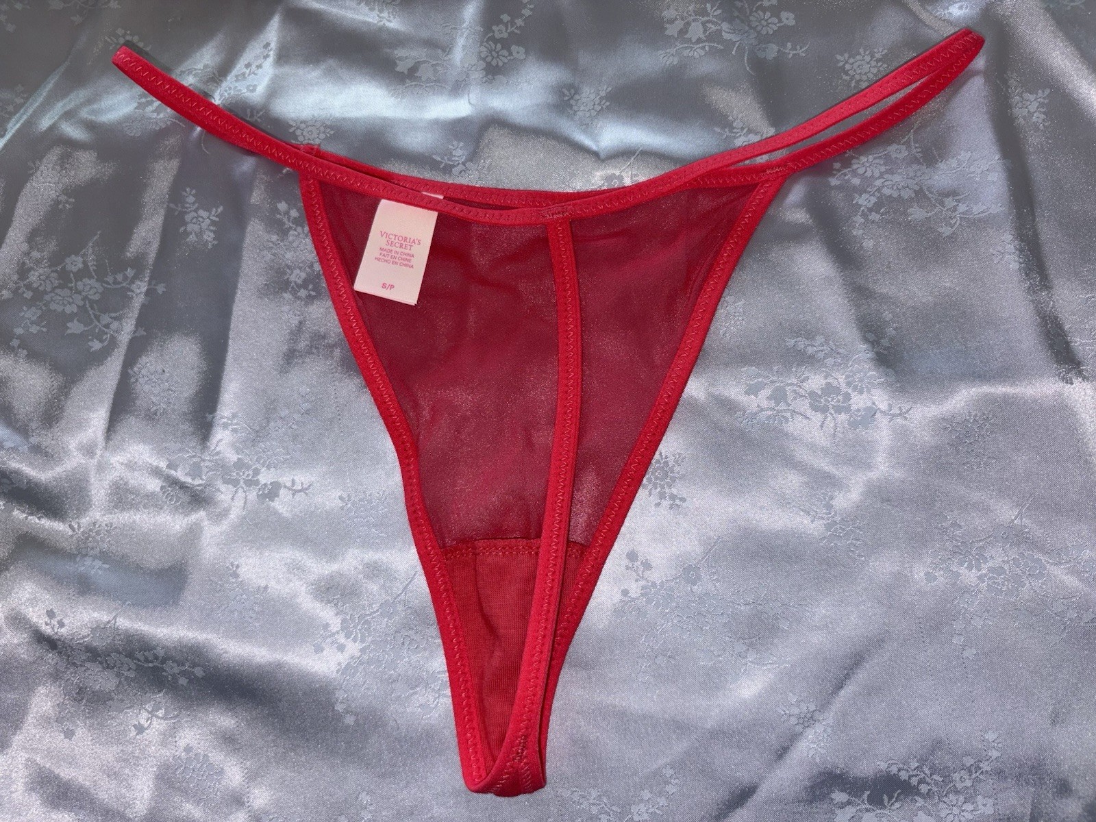Victoria’s Secret 2014 Silk Sheer S Thong String Bikini Panty J Skimpy
