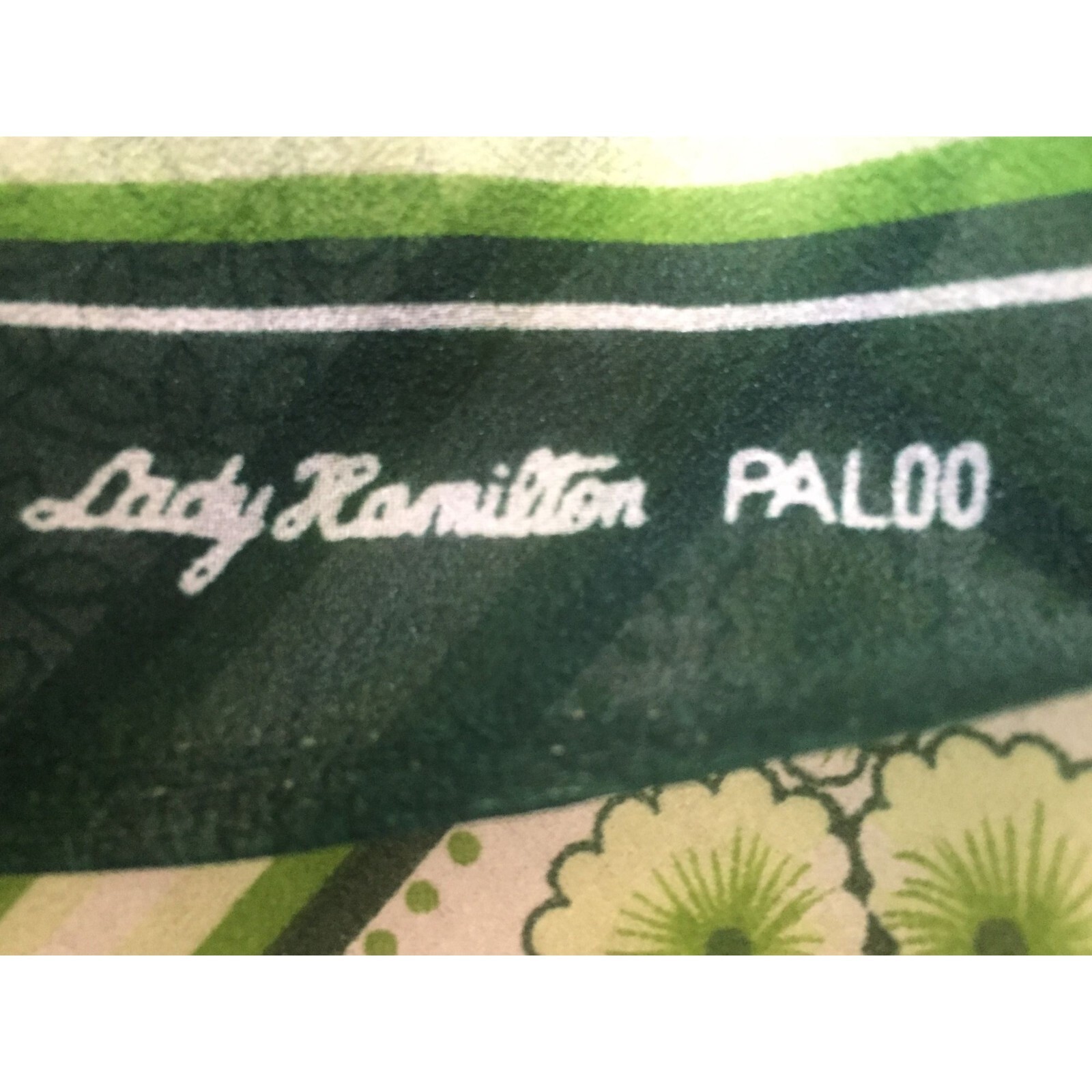 Lady Hamilton Fabric Sari N-6666 Silk Woolly Georgette Crepe W/PALOO Green 60’s