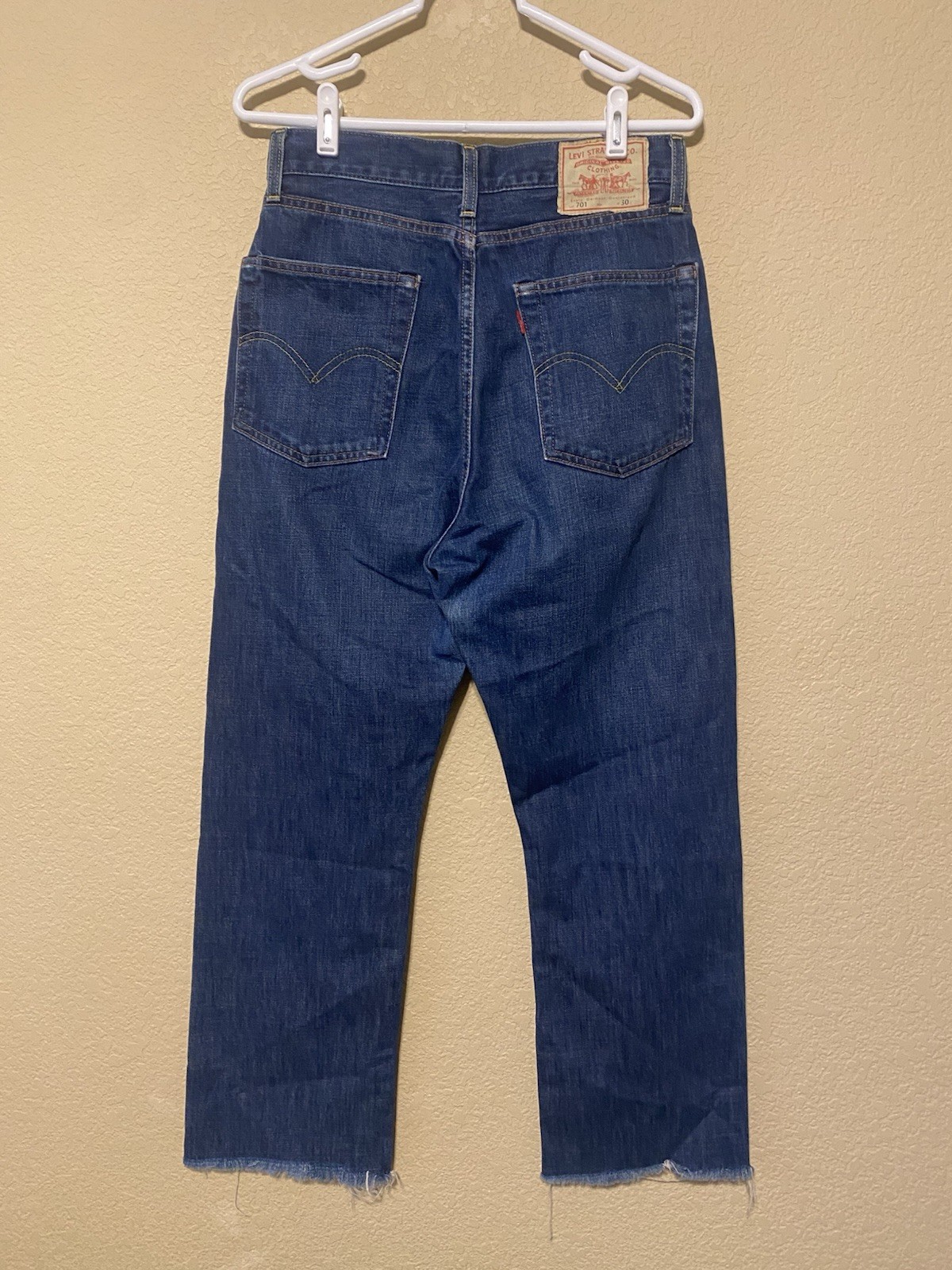 701 Levi’s Big E Hidden Rivets Selvedge Denim Jeans High Quality Women’s 30×28