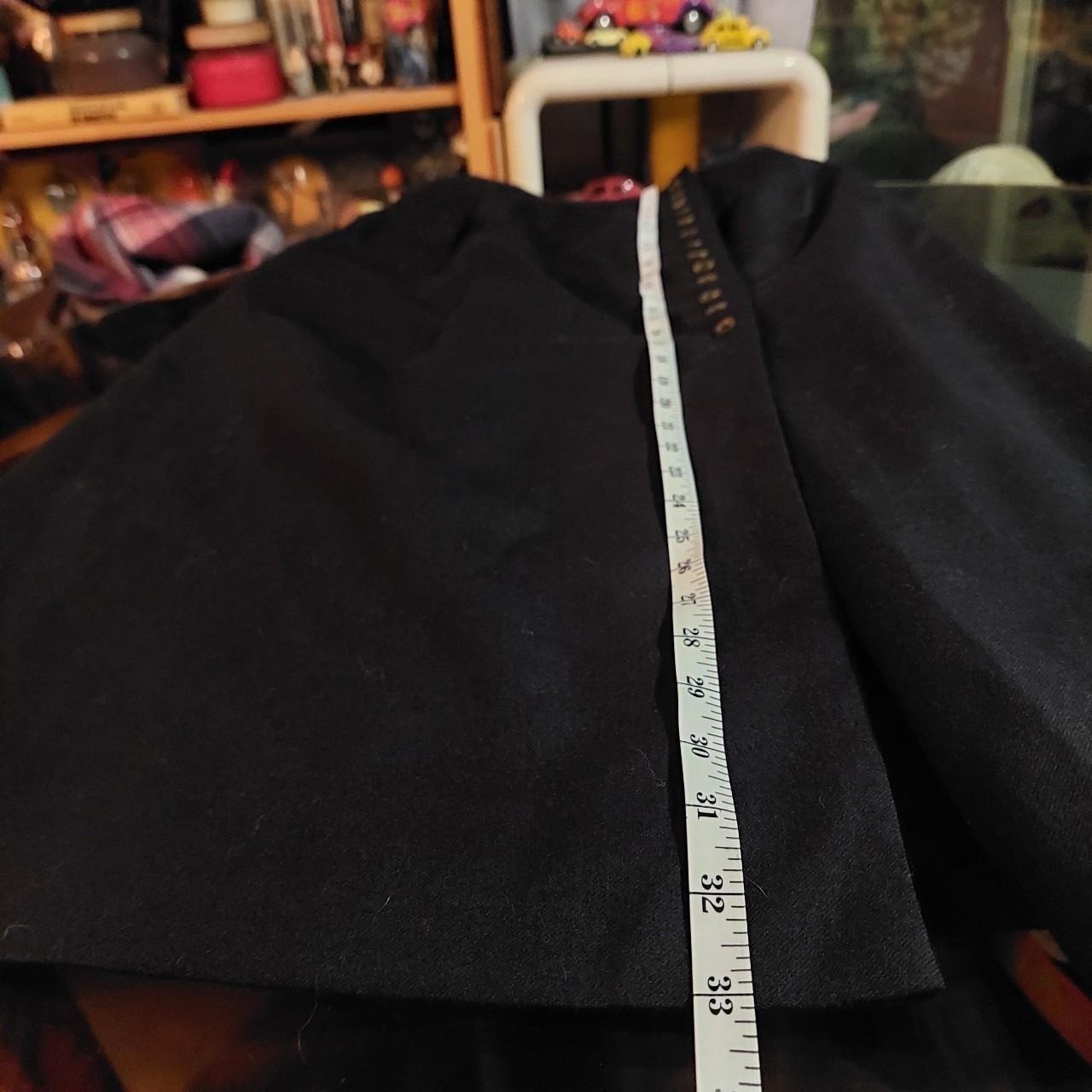 Harve Benard Vintage 90s Black Wool Maxi Skirt Button Detail Size 10
