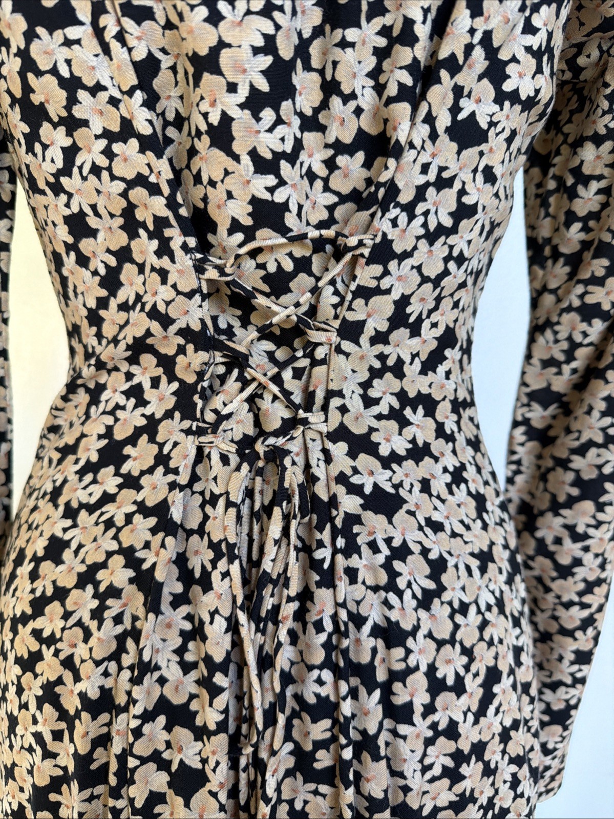 Vintage Moda International Dress Victoria Secret 90s Floral Corset