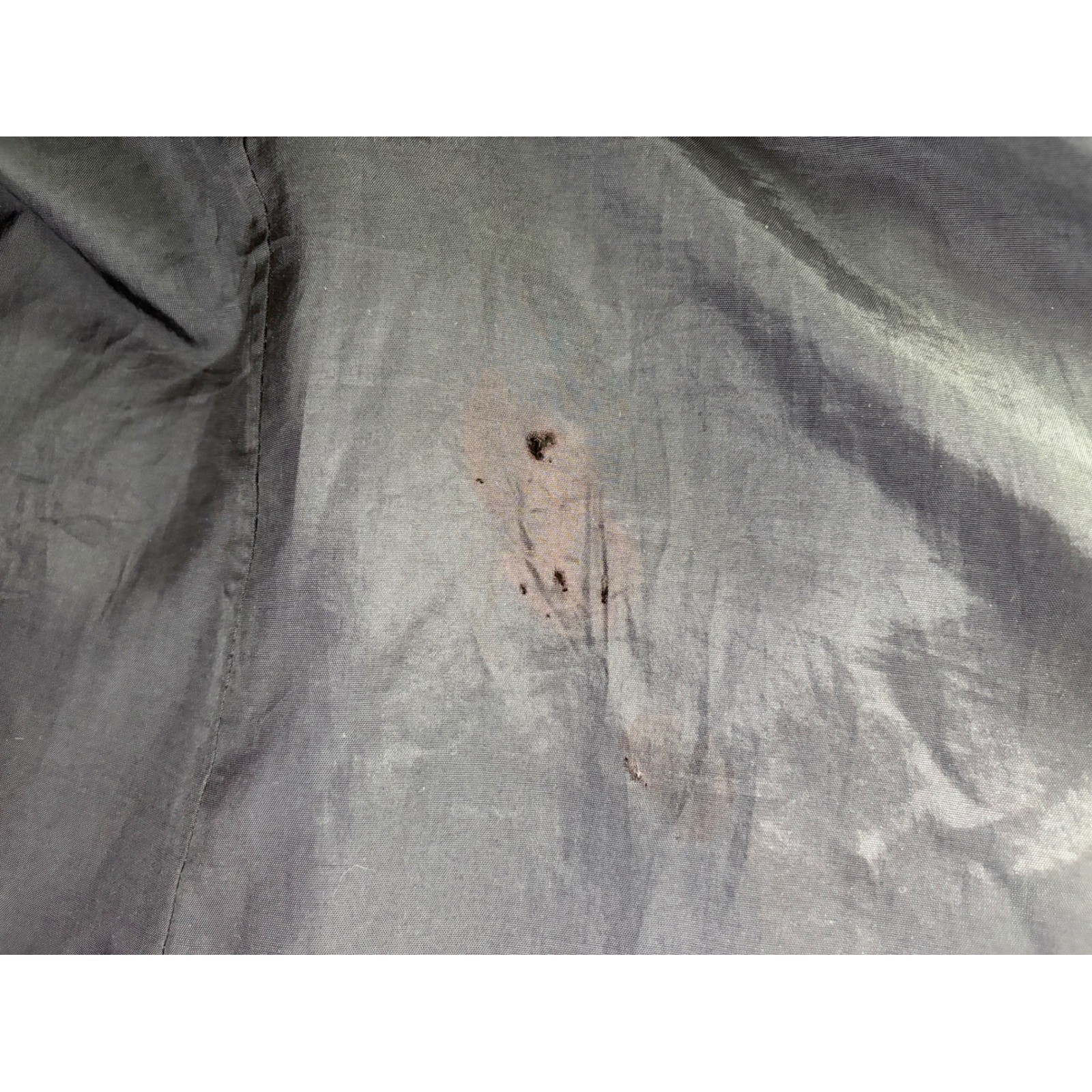 Vintage Made in USA Herringbone Coat Velvet Collar Gray Longline Overcoat