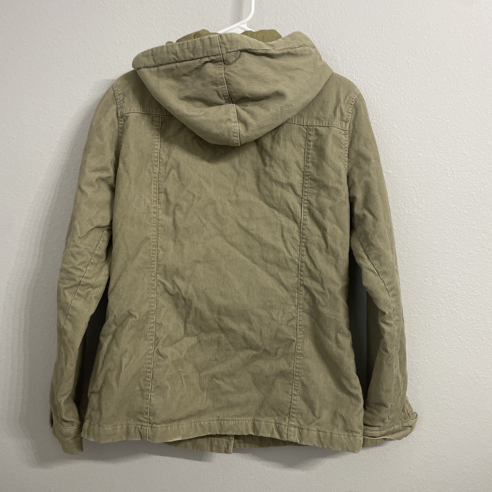 Vintage 80s 90s Billabong Tan Corduroy Button Up Jacket Women’s Size Large