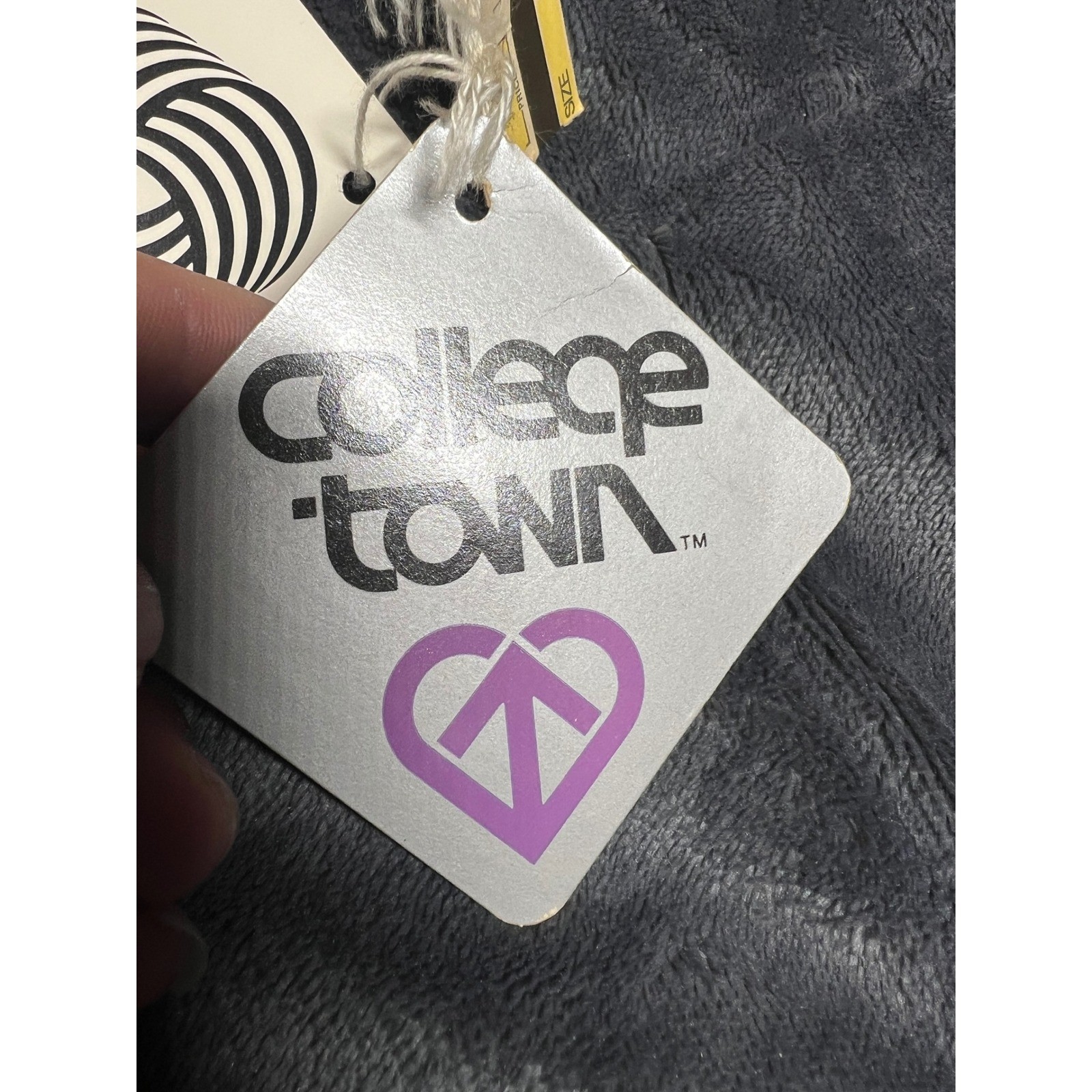 College Town Wool Suit Set Vintage Gray Blazer Skirt Set Size 5/6 NWT