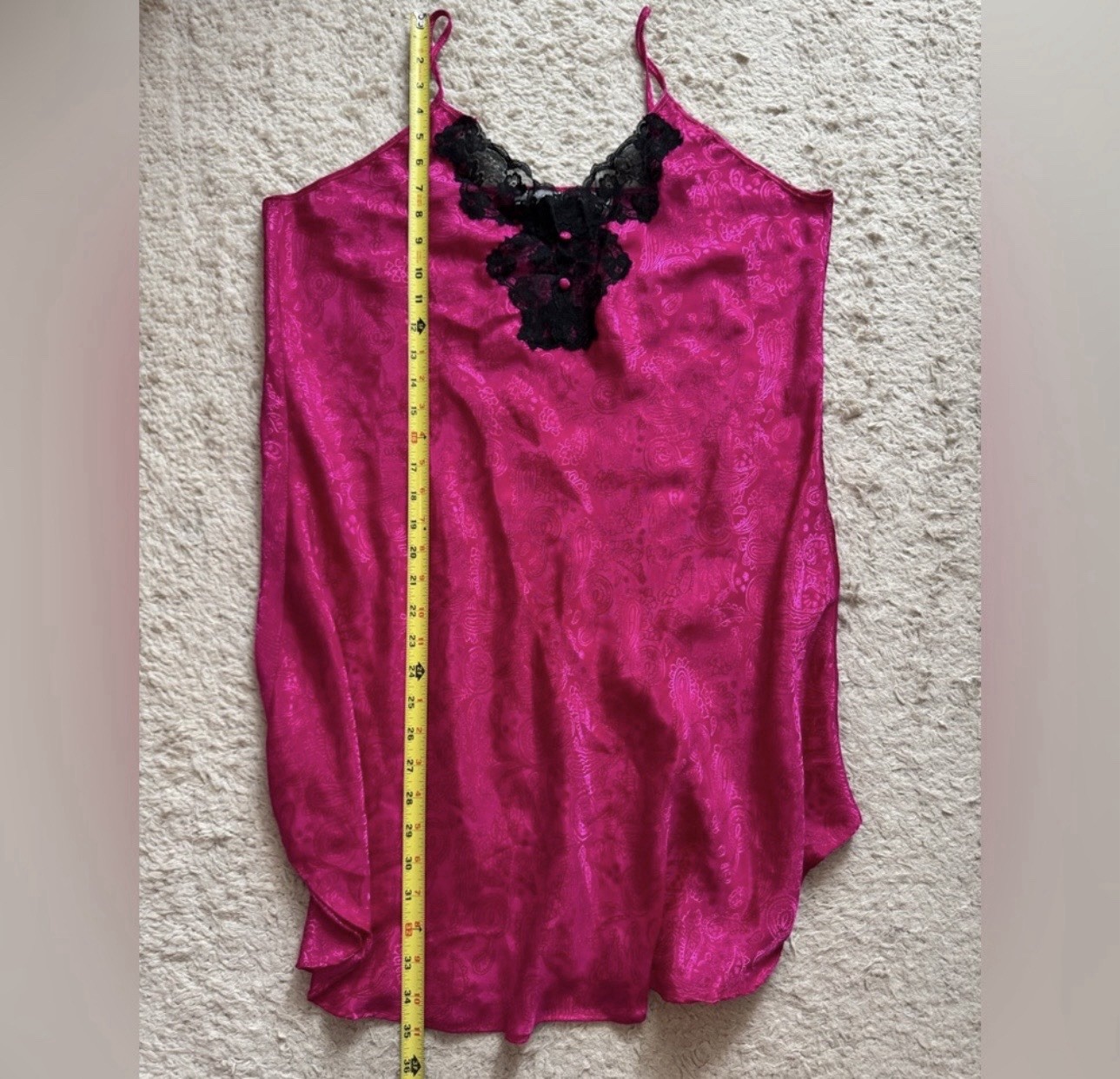 Vtg Intimate Pleasures Lace Slip Dress Night Gown Lingerie Sz 14-16 Women’s