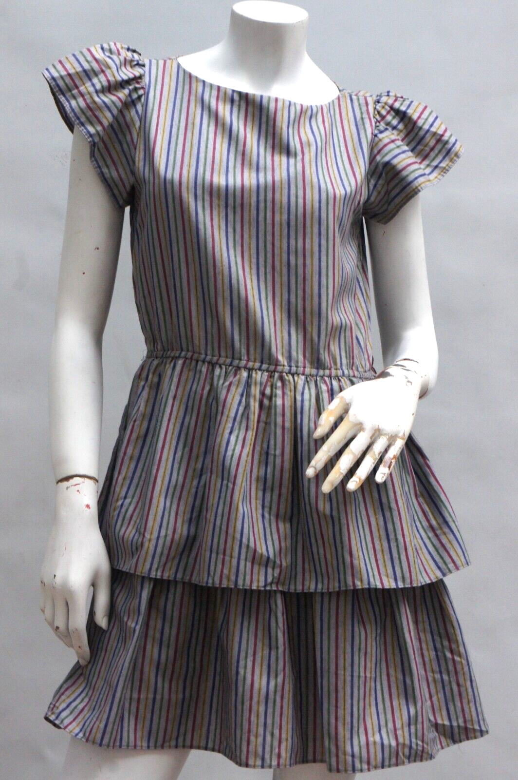 Vintage 1980s Tiered Ruffle Dress By Joni Blair Of California Retro