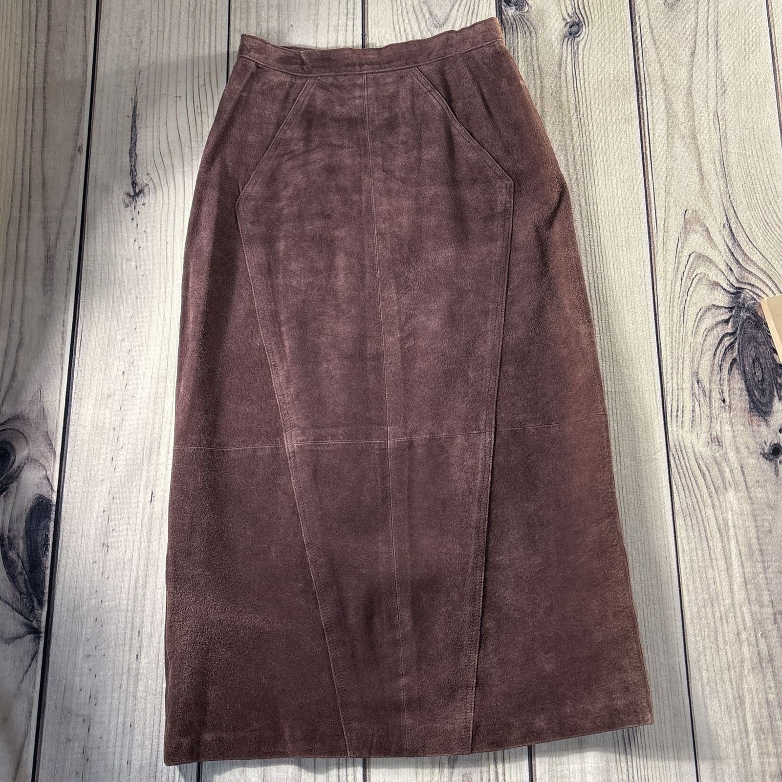 Vintage Bagatelle Womens Size 8 Leather Suede Skirt VTG 80’s 90’s Boho