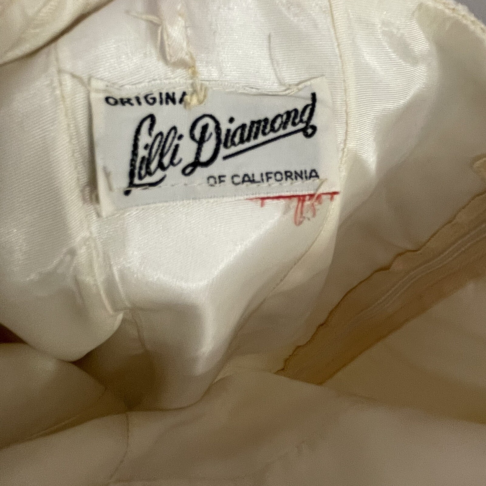 Exquisite Vintage 50’s Lilli Diamond of California White French Lace Dress