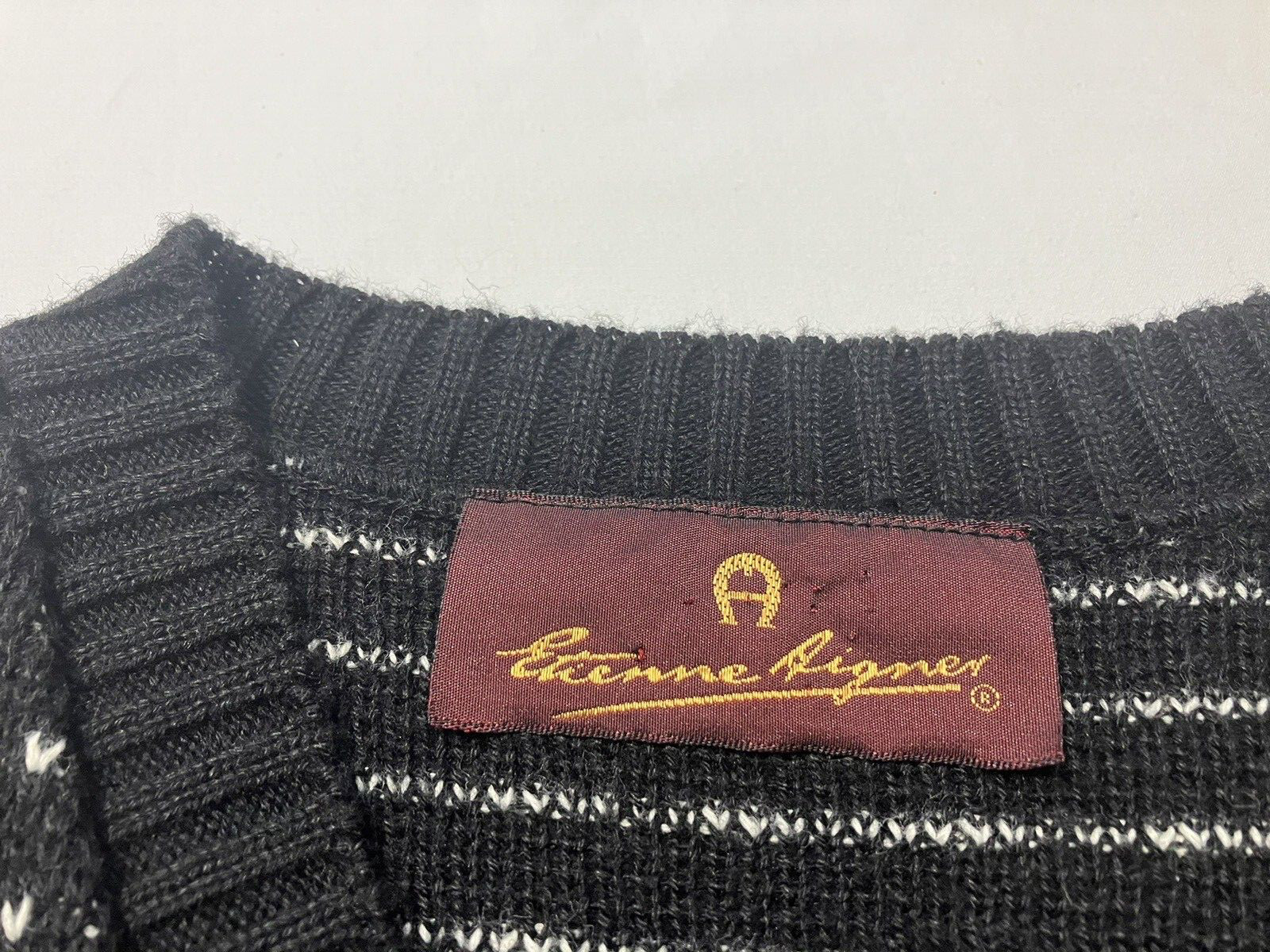 Women’s Vintage „Etienne Aigner Pullover V Neck Knit Sweater Vest Size Small