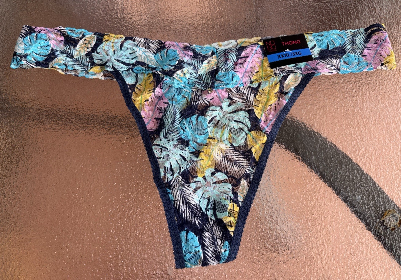 No Boundaries XXXL 3XL Colorful Nylon Thong String Bikini Panties Underwear