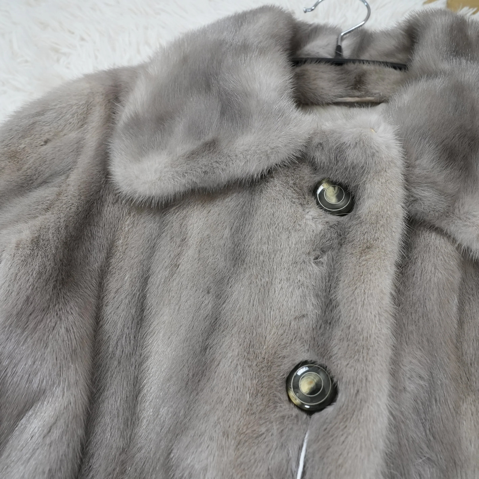 Sapphire Mink Long Coat A-LINE – Genuine Vintage Fur From Japan