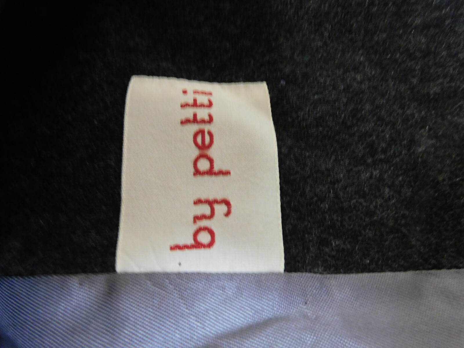 Vintage 1940’s Wool Blazer Jacket Charcoal Gray BY PETTI 42″ Bust *