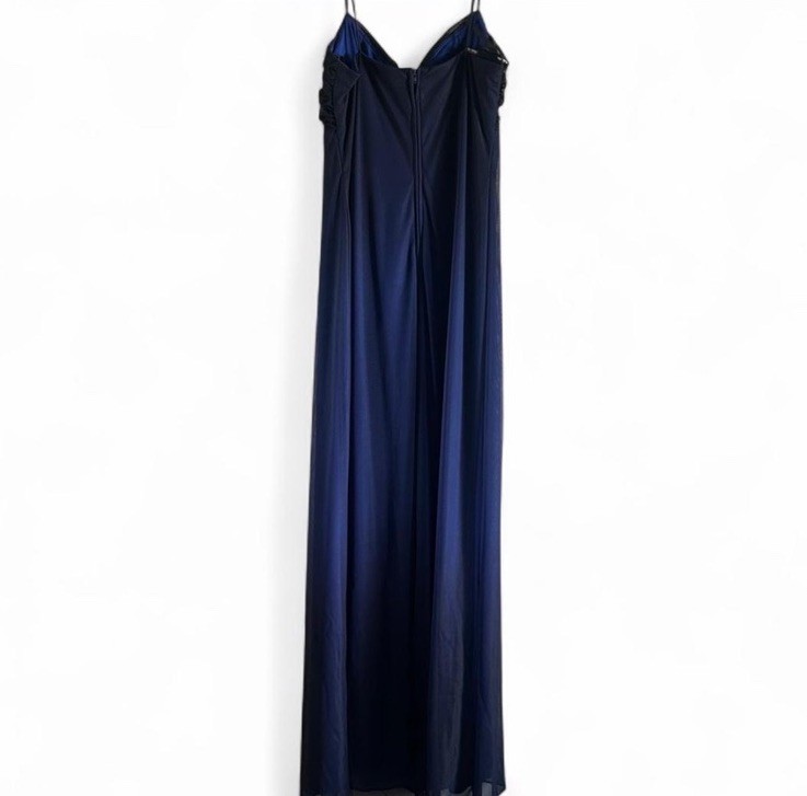 Vintage Blondie Nites by Jaslene Navy Blue & Black Gown | Size 5