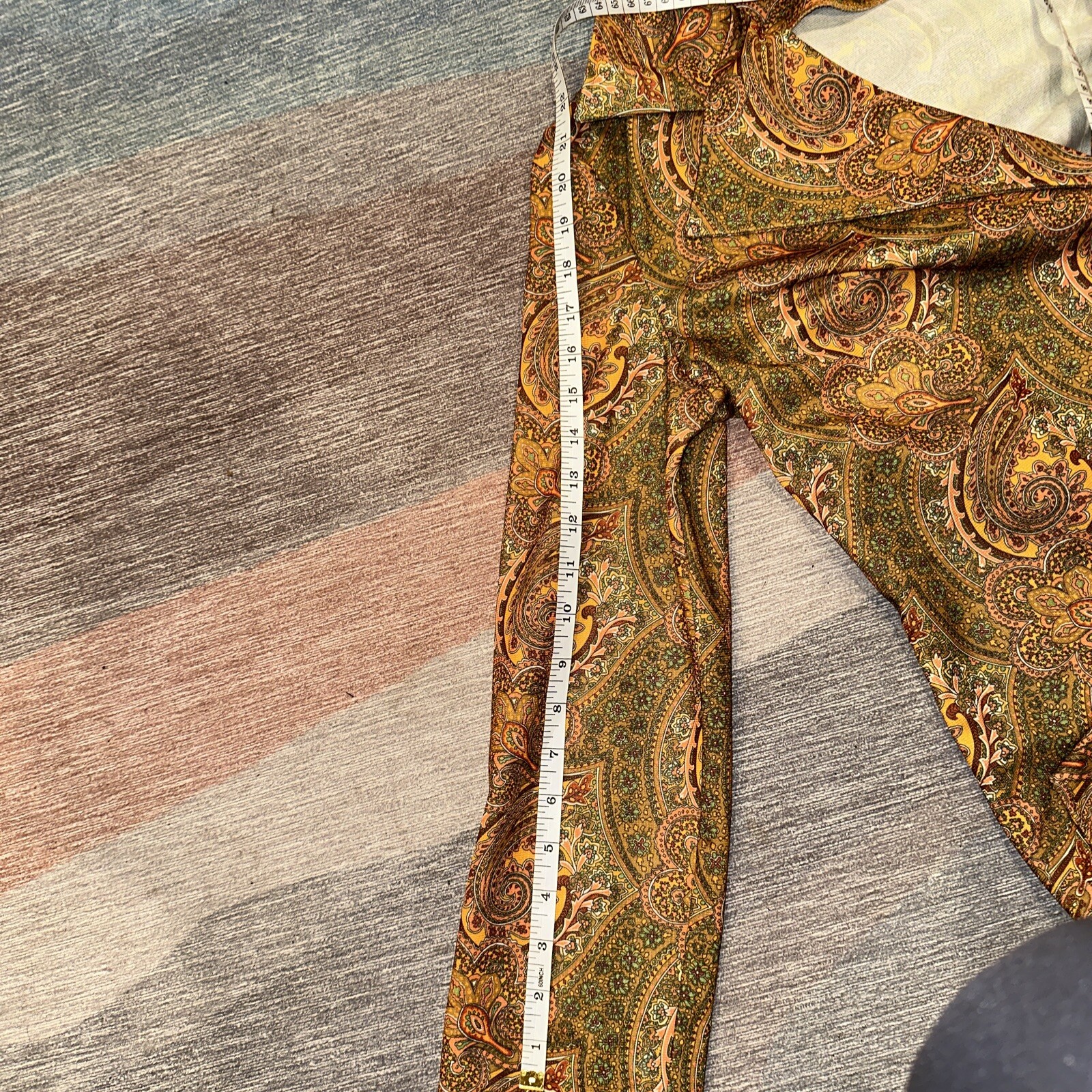 Vintage 1970 s Women Polyester Blazer By Devonette Polytron Size 16 Hippy Disco