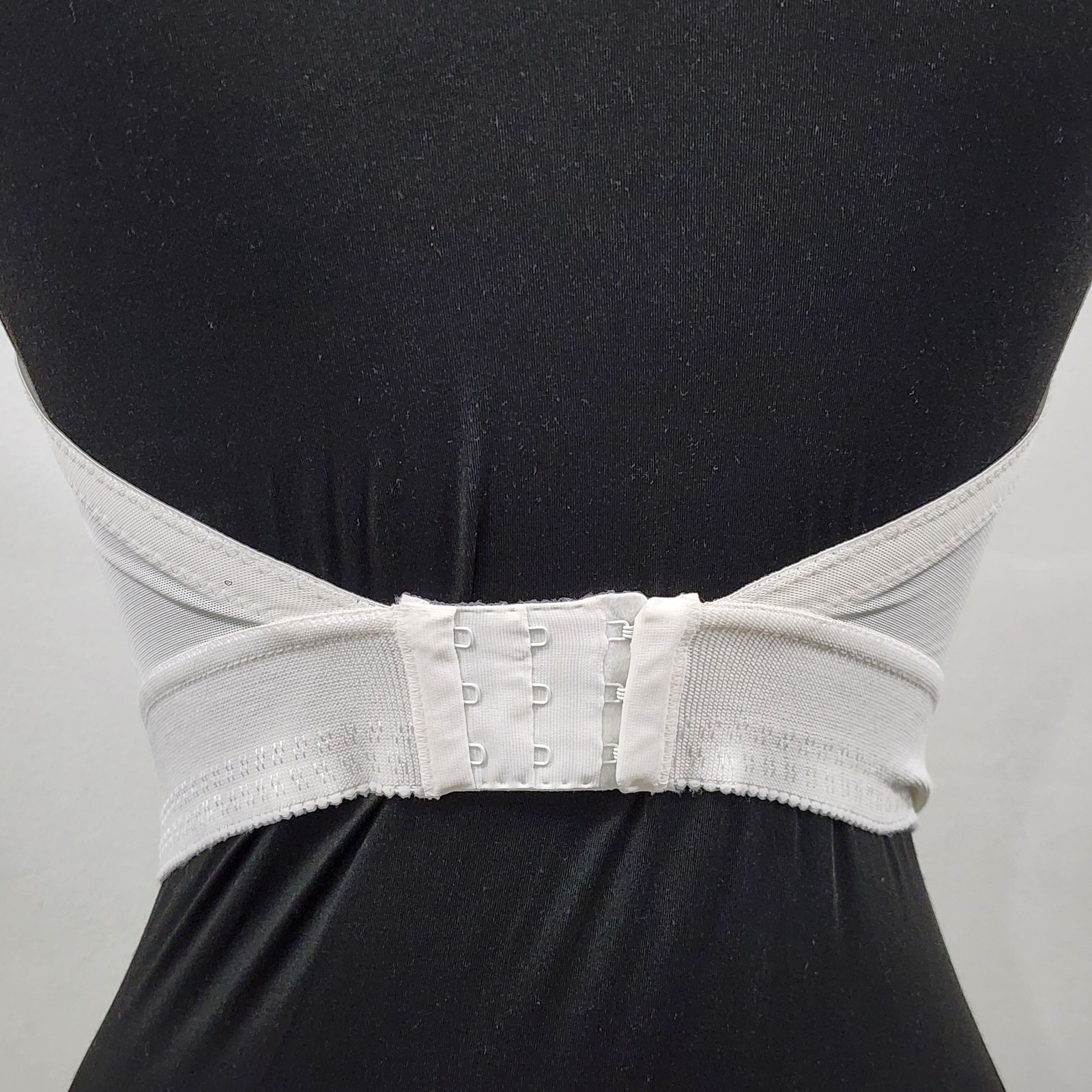Vtg Backless by Smoothie Strapless Longline Bustier Bra Boned Low Back Ivory 36A