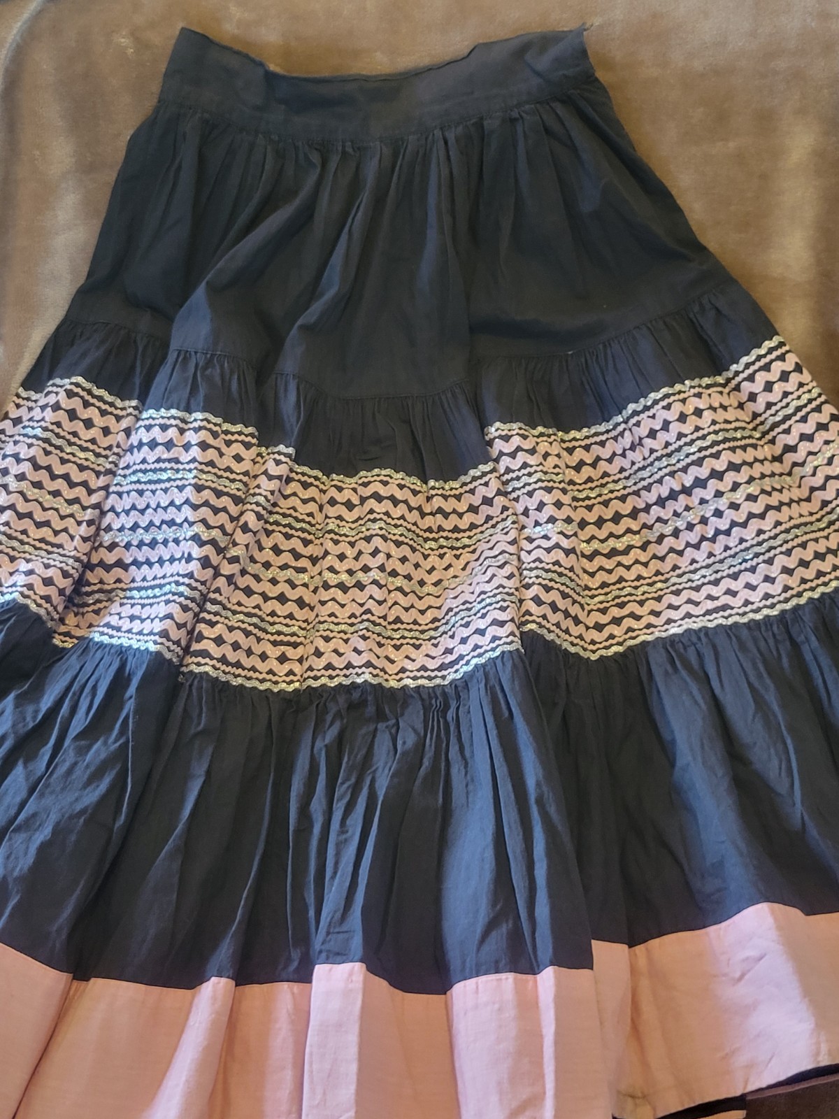 1940s Vintage Handmade Patio Circle Skirt Women’s Size Small RETRO Rockabilly