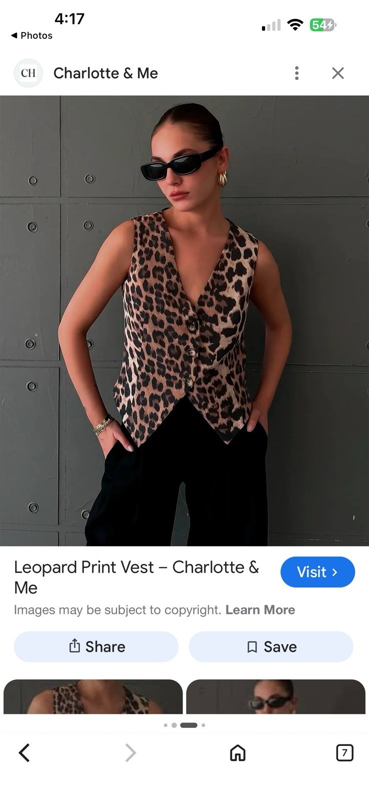 Studio I Womens Sz 18 Leopard Cheetah Animal Print Vest Button Lined