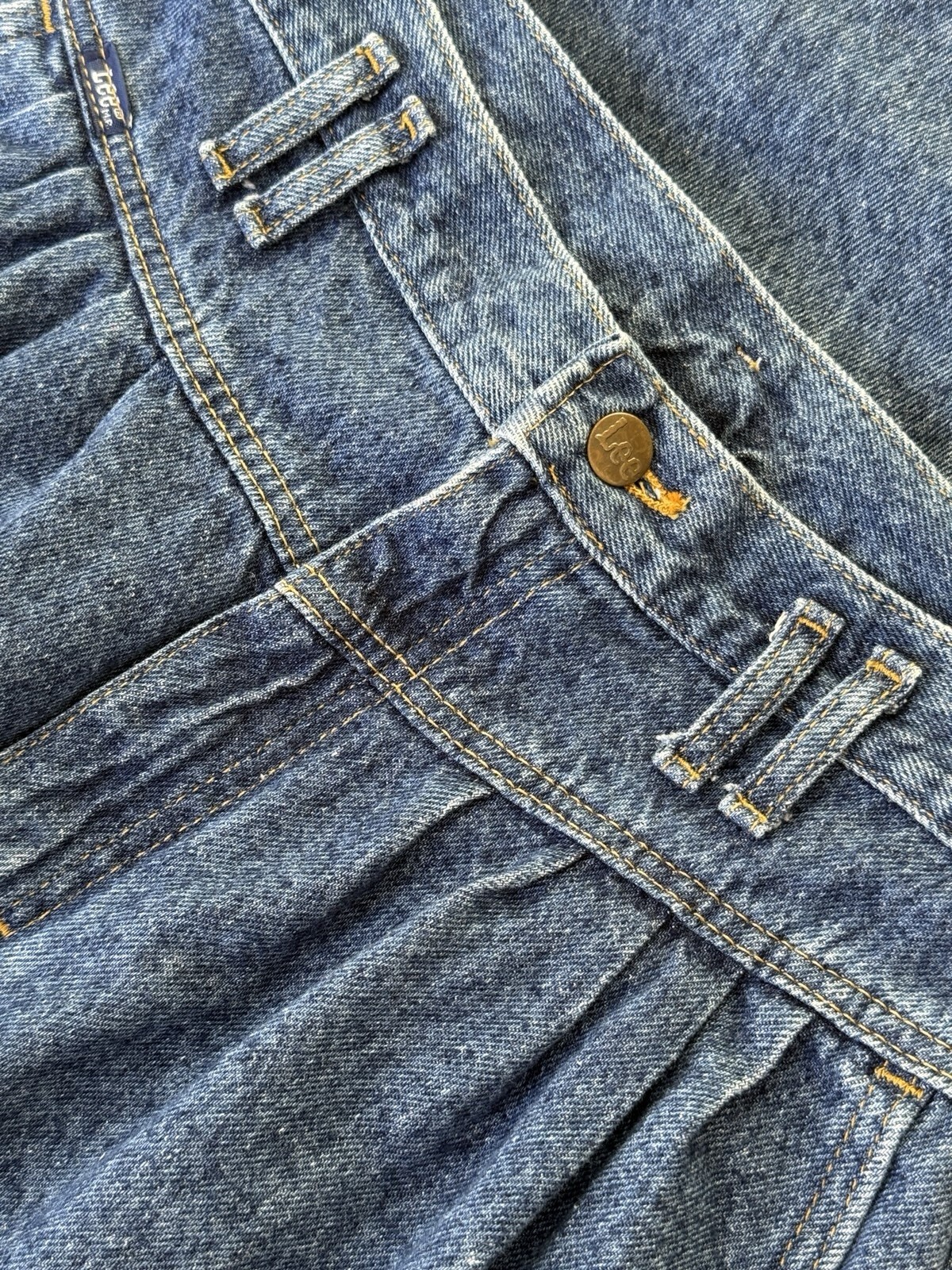 Vintage 90s Lee Mom Jeans Women’s 12 29×31 High Rise Pleated Tapered Cotton USA
