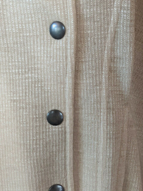 Vintage Henri Bendel Knit Coat JINABE PARIS Unique Beige Sz 40 6 8 1980s France