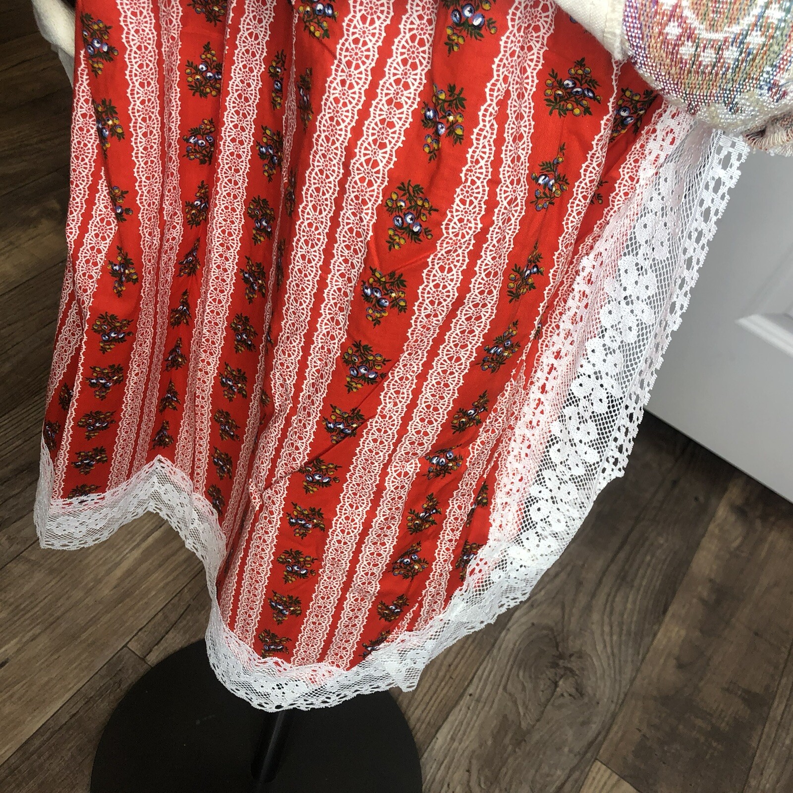 Vintage NOS 70s Chessa Davis Peddler’s Cloak Skirt Cottagecore Maxi Sash NWT