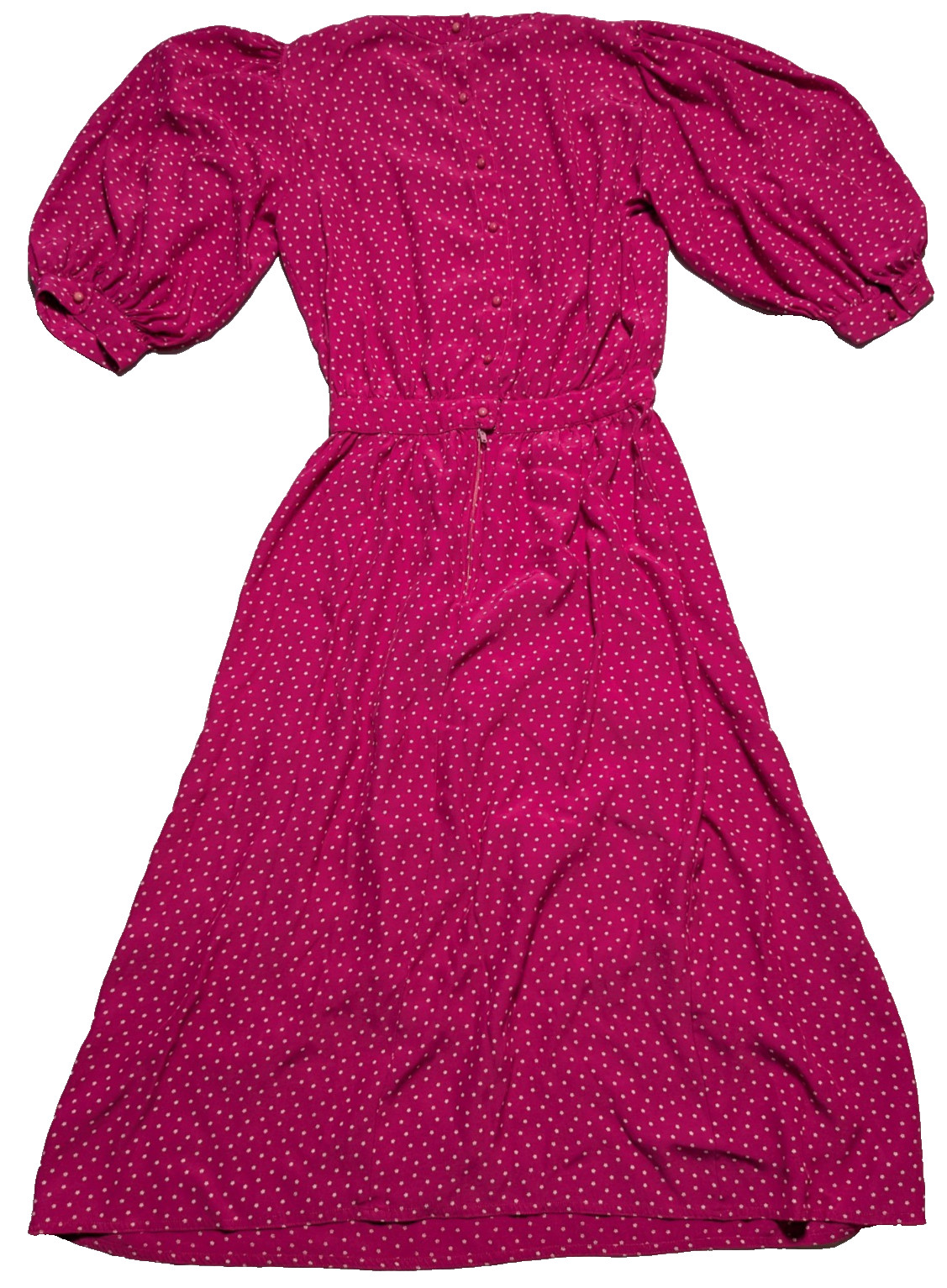 VTG 80s MAGGY LONDON BY JEANNENE BOOHER Pink Floral Polka Dot Dress – Women 6
