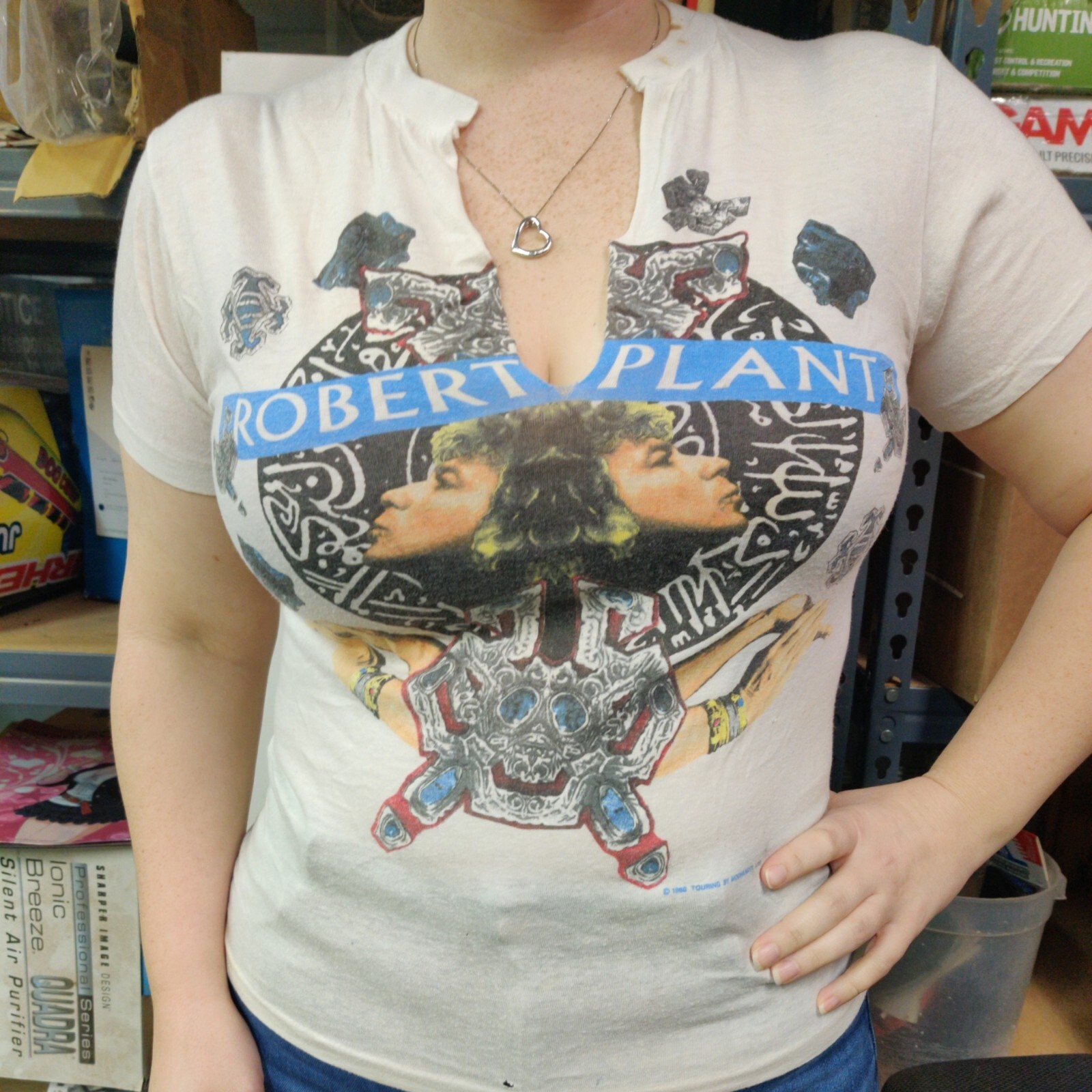 Robert Plant Concert Shirt 1988 Non Stop Go Tour Vintage Band T Shirt M – AS IS