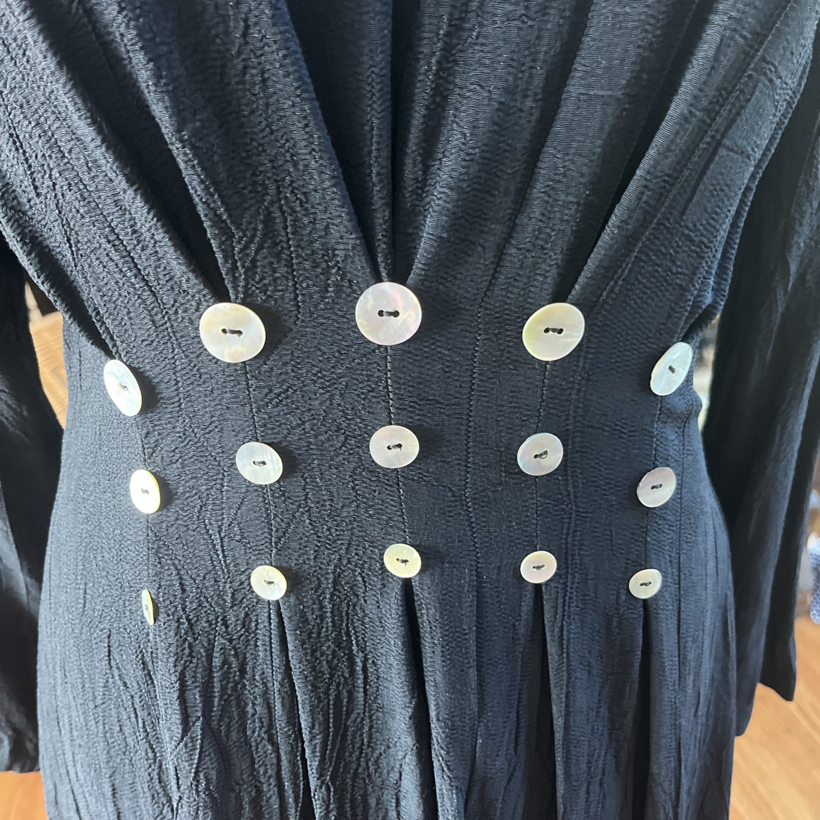 Vintage 90’s J.B.S. Ltd Women’s Dress Sz 6 Rayon Blue Midi Long