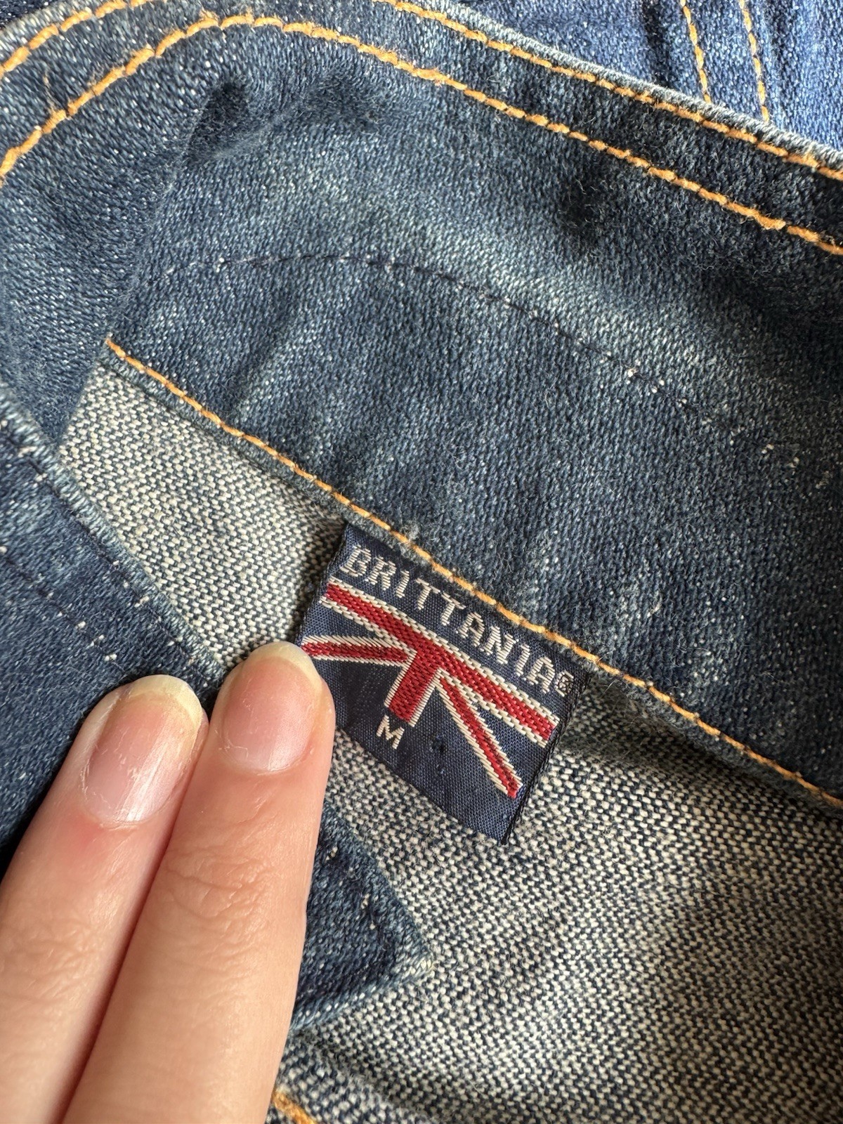 Vintage 70s Brittania Denim Jacket – Dark Indigo Fitted Cropped Jean Jacket Xs/s