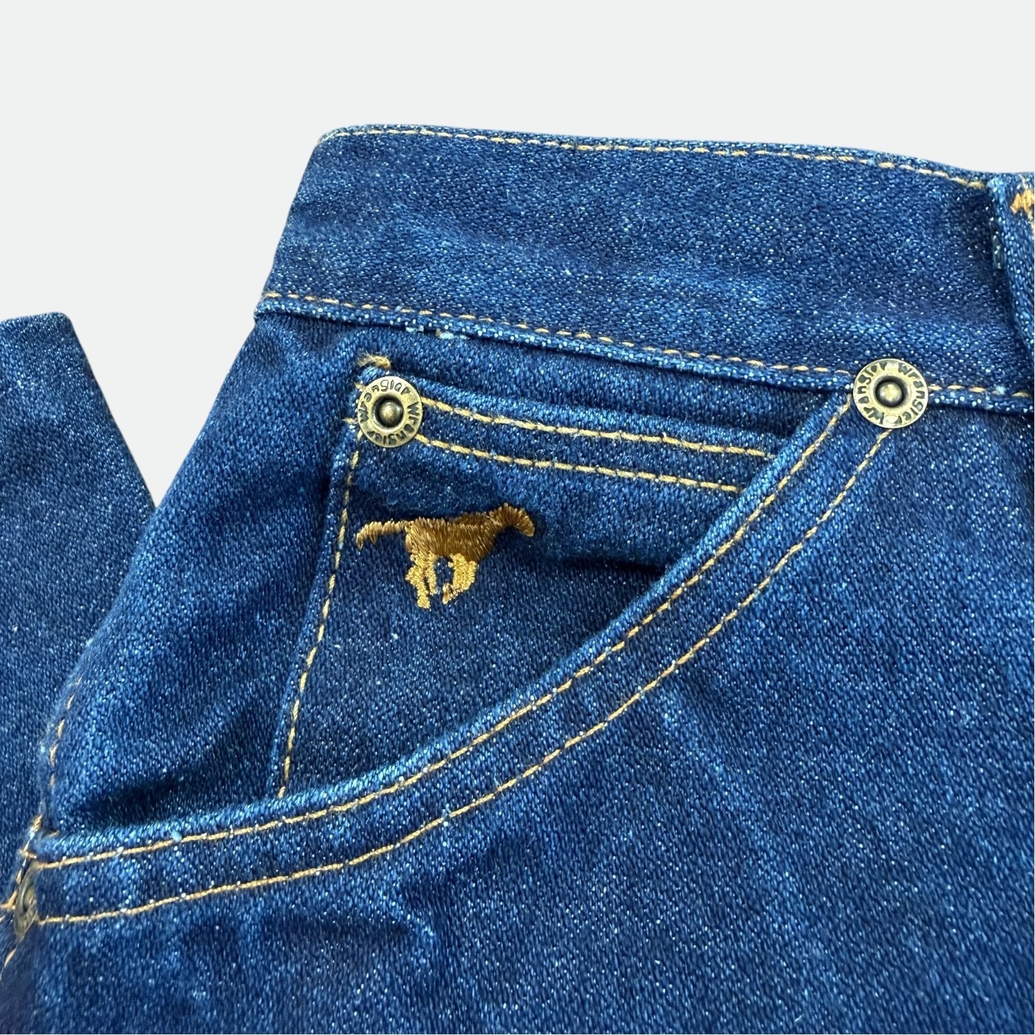 Vintage Wrangler USA Made Misses Full Fit 12 Jeans 80s Western Denim High Rise