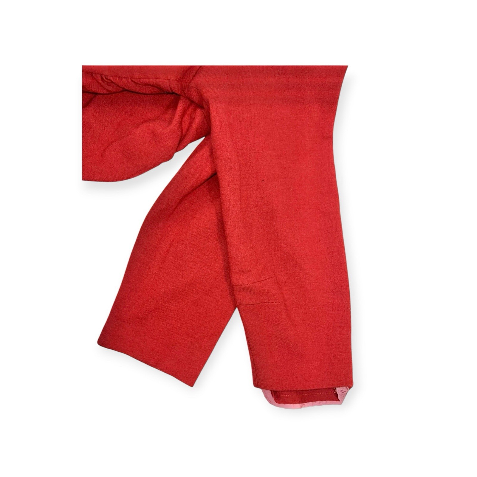 VTG 1940s RED WOOL FELT SWING SUIT JACKET SKIRT RHINESTONE BEE ROCKABILLY MCM M