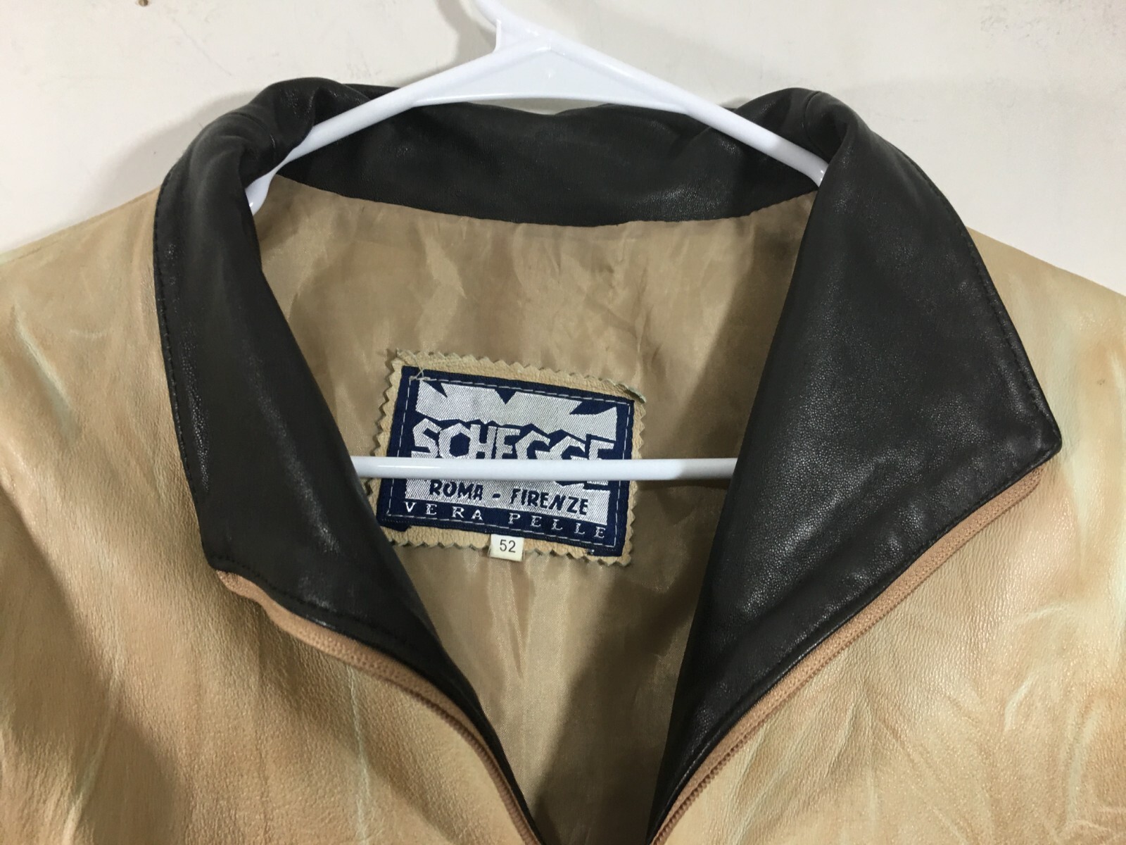 Schegge Roma Firenze Vera Pelle Women’s Leather Jacket L-52 EU XL USA