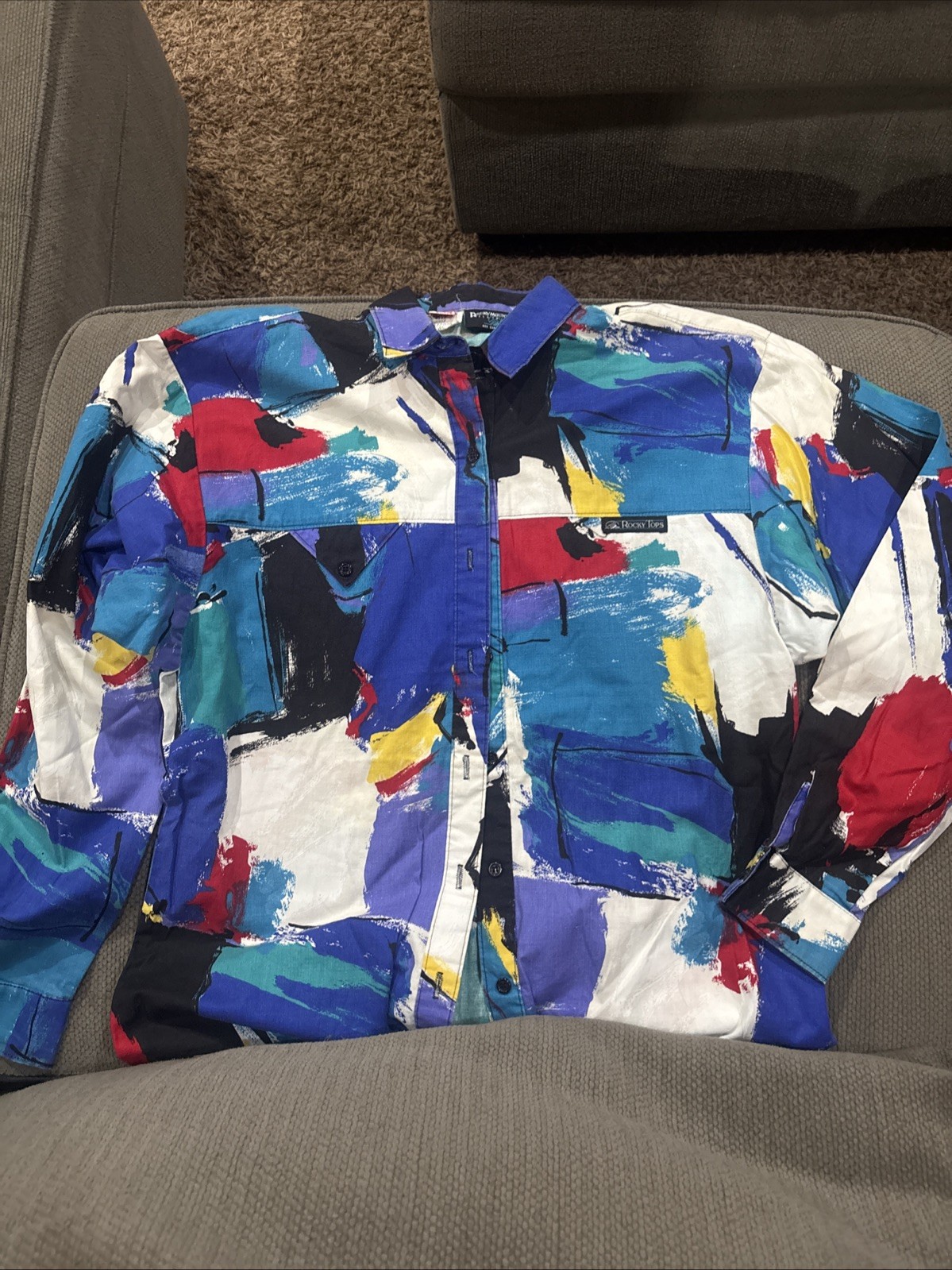 Vintage 1980’s Rocky Mountain Western Paintbrush Shirt Women’s Medium