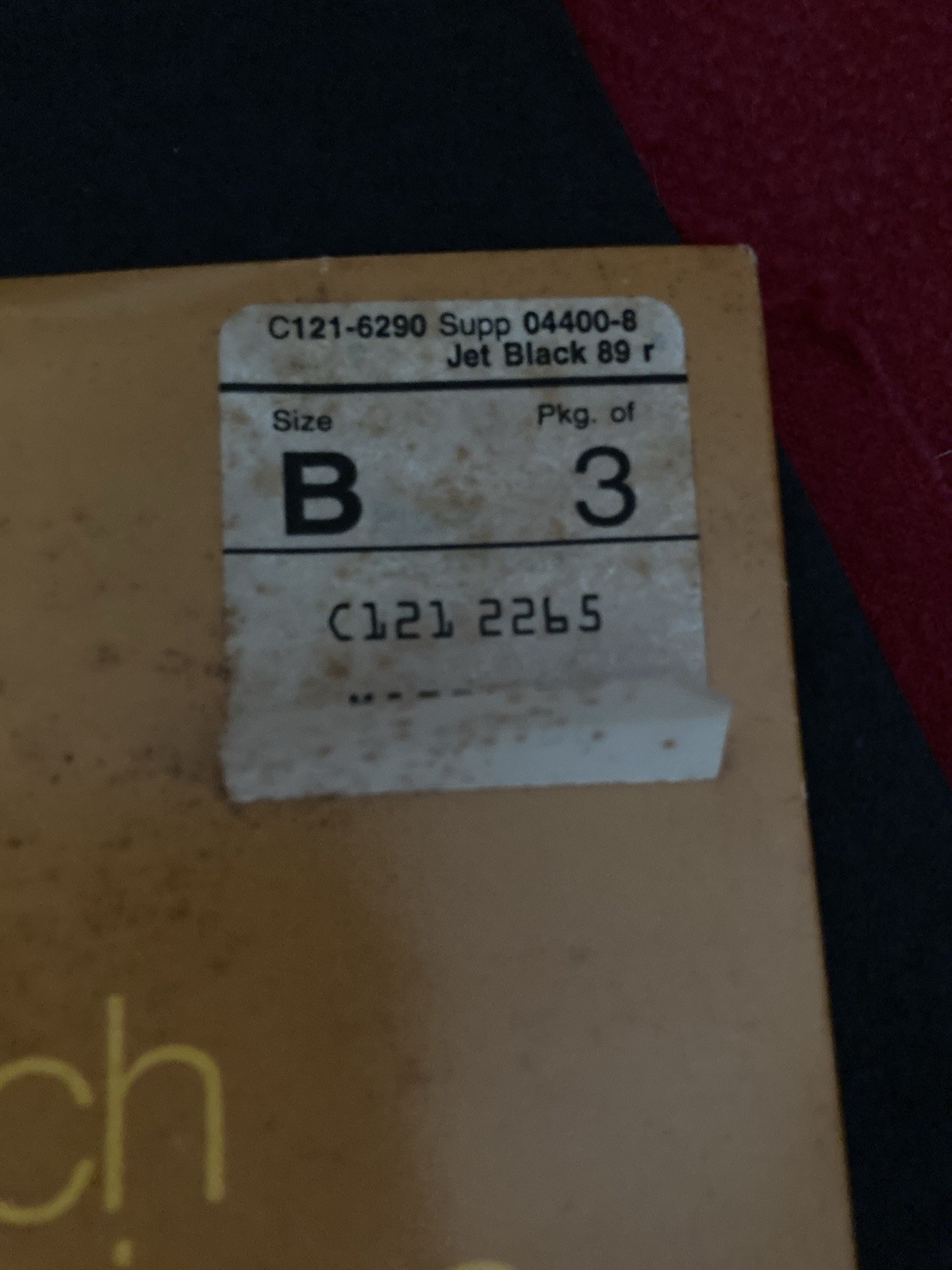 3 Pair Jcpenney Jet Black Sheer Cantrece *Ii Size B Stretch Stockings
