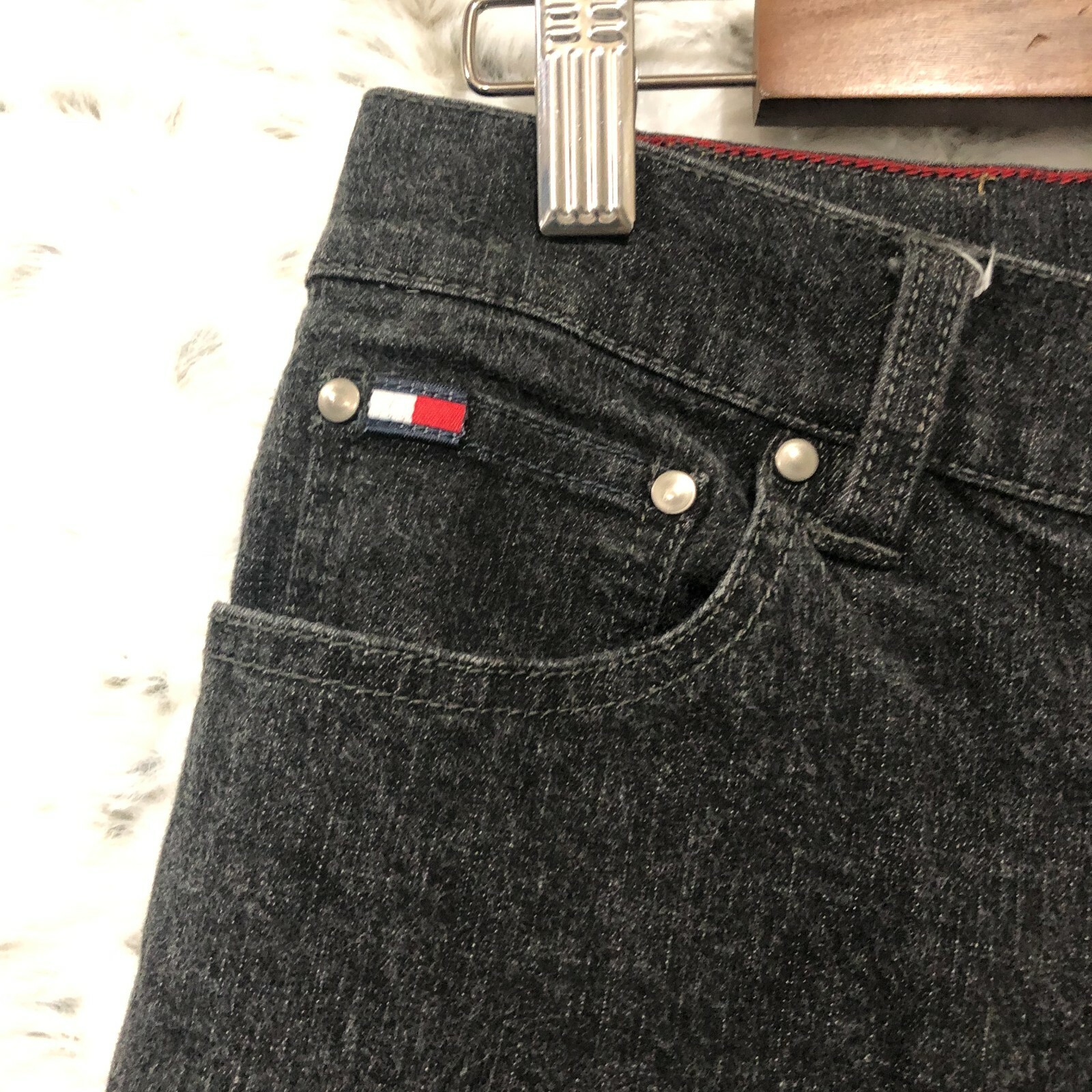 TOMMY HILFIGER Vintage 2003, Black Straight Leg Women’s Jeans Size 6