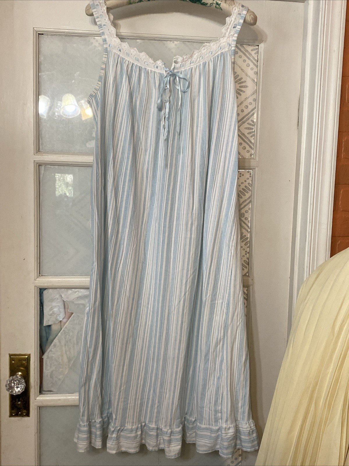 Vintage Emma C Nightgown Lace Cottage Prairie Peasant Large