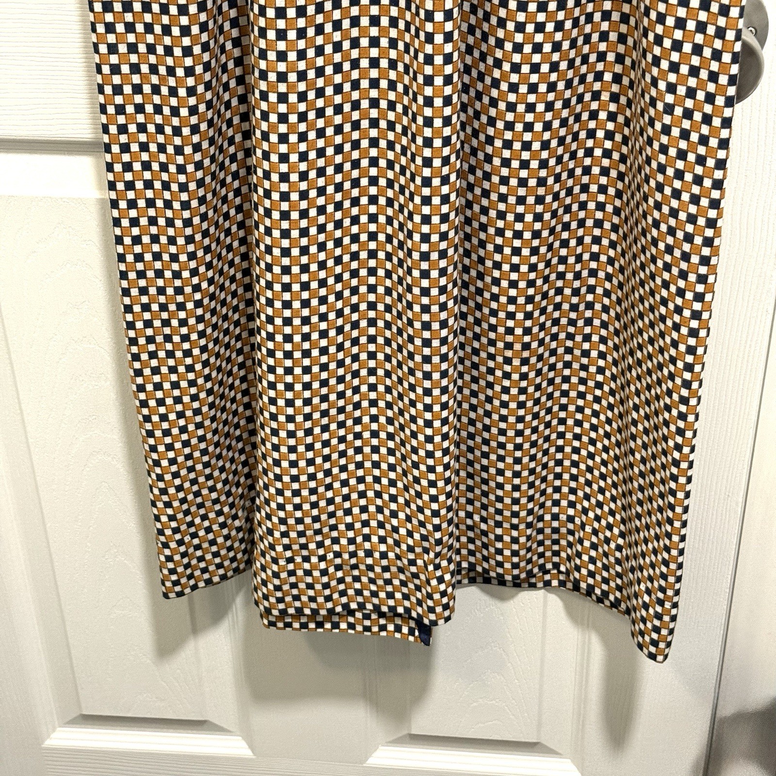 Joseph Magnin Vintage Boho Dress Size 12 Mid-Century Modern Maxi Slit In Back