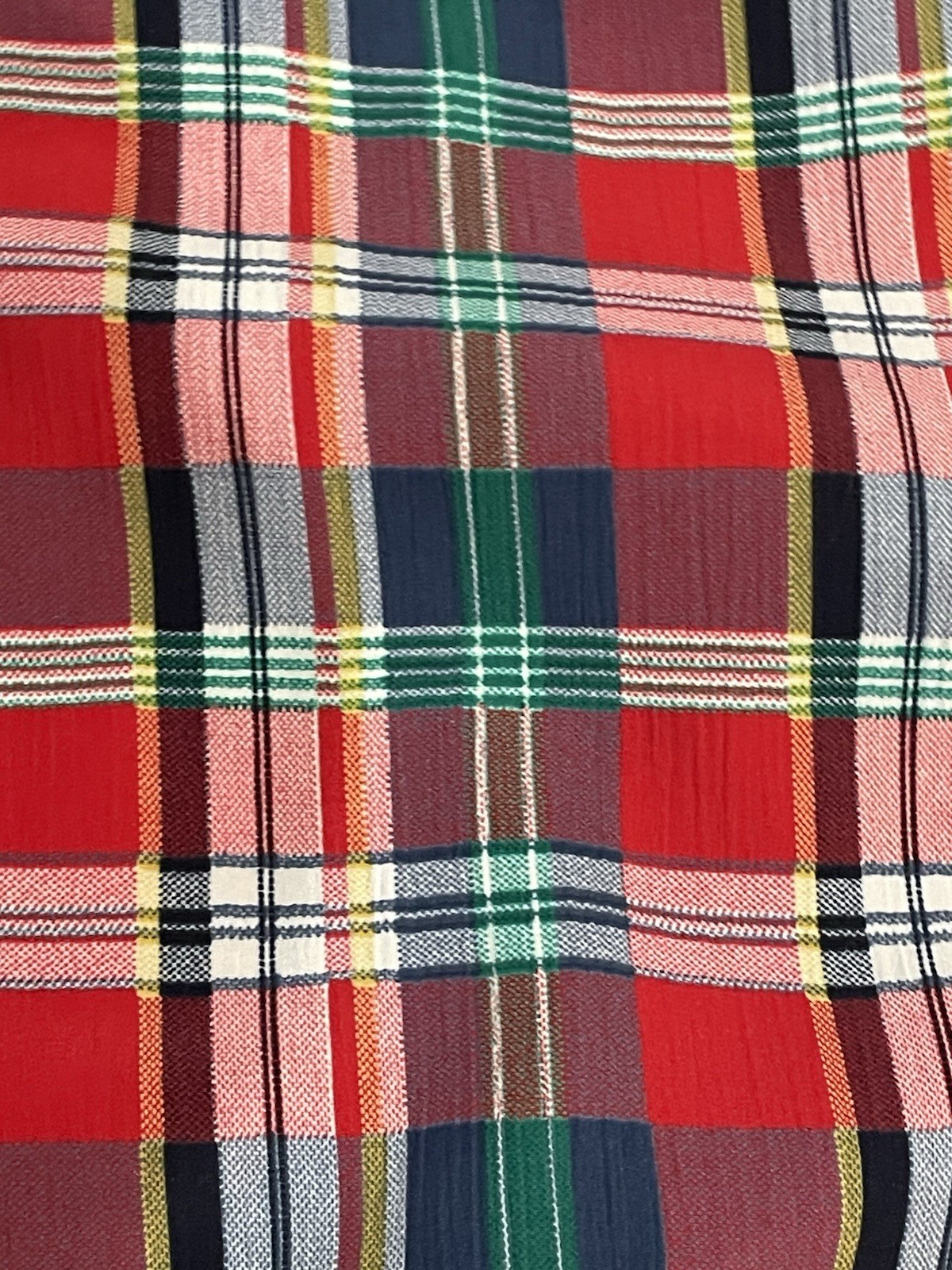Vintage Tartan Plaid Lightweight Spring Jacket Size XL 90’s Y2K Preppy Golf Core