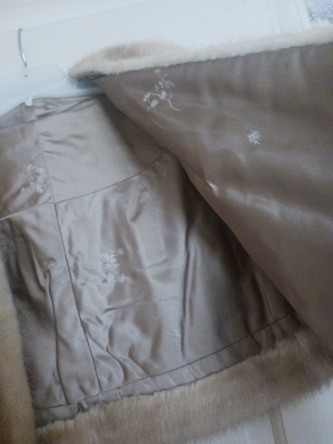 Vtge Light Sable Mink Stole Real Fur, Wedding, Pagaent