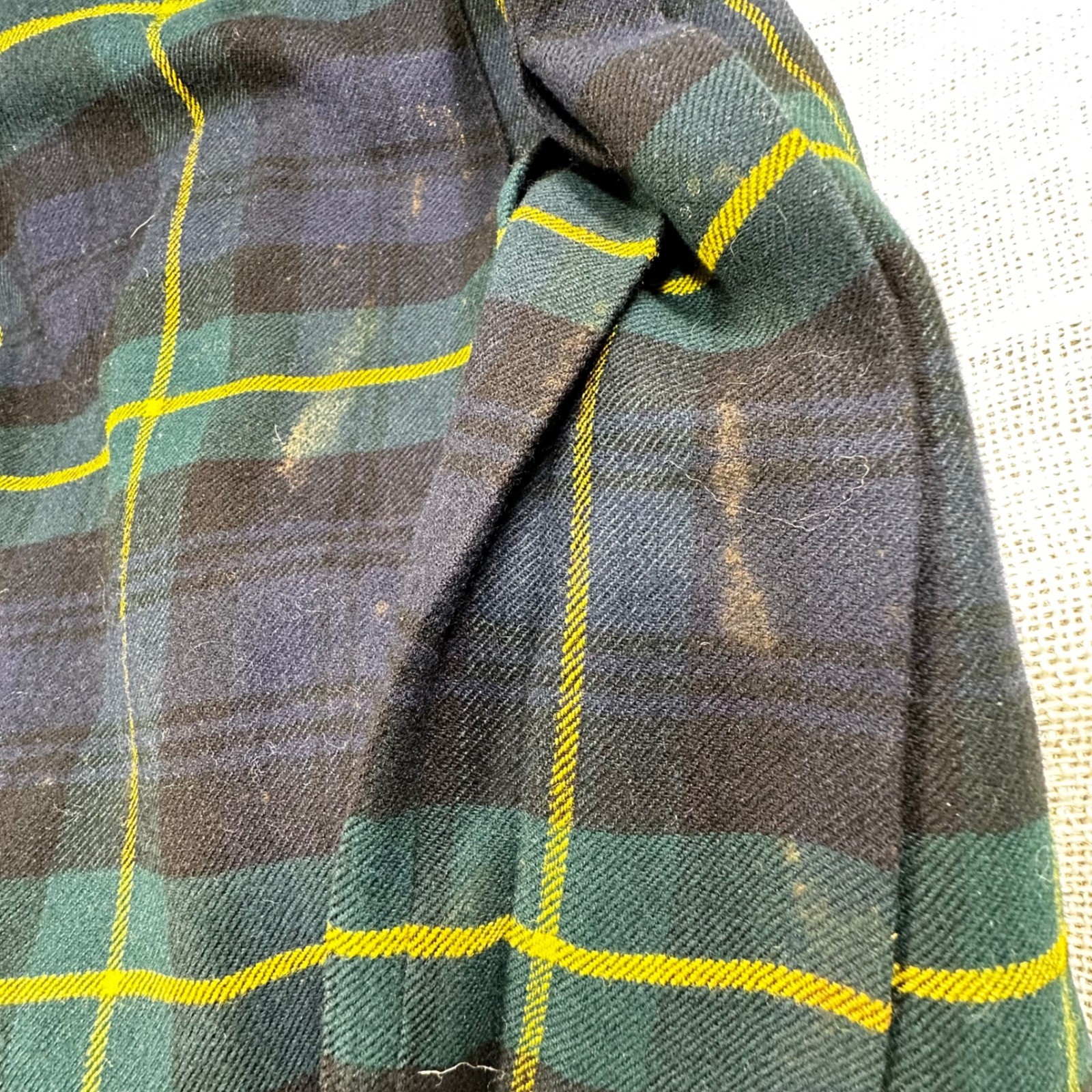 Scotch House Wool Kilt Gordon Tartan Skirt Black Watch Tartan Womens 20 Scotland