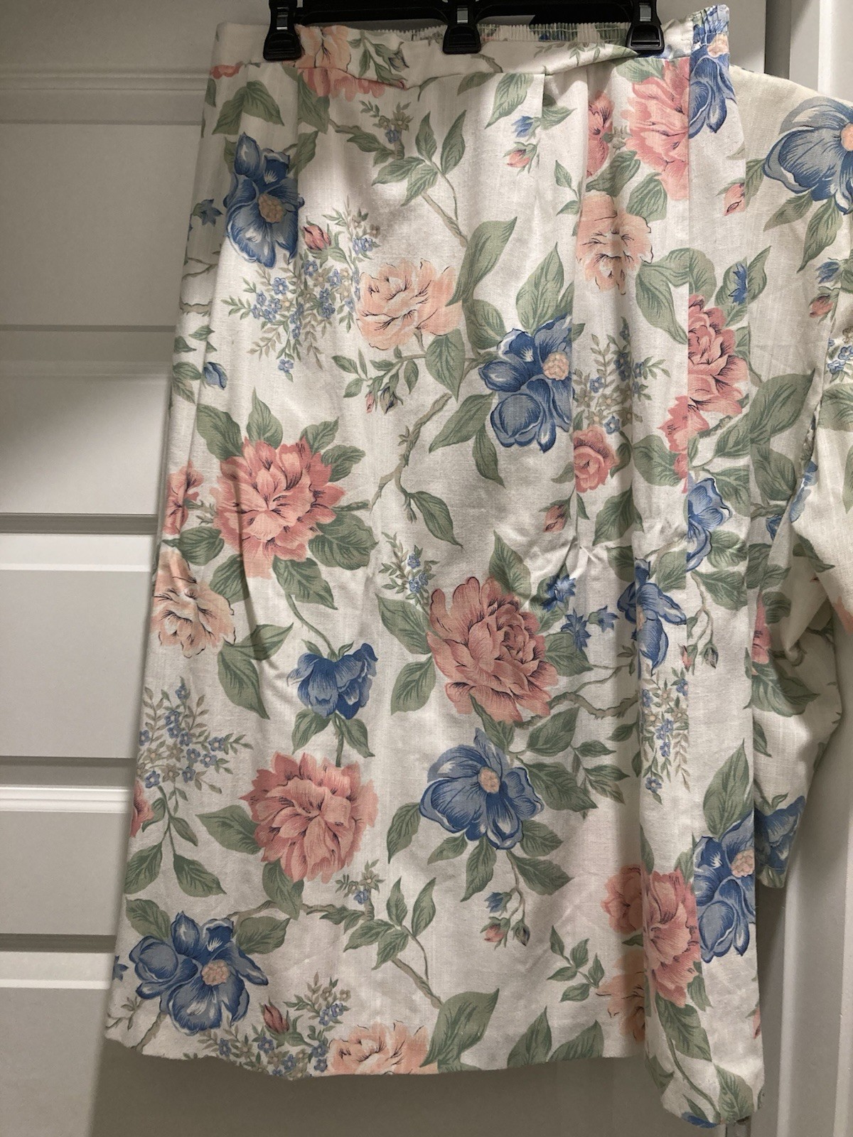 Vintage Floral Skirt Suit Short & Puff Sleeve Skirt The Traveler By Connie Sz 18