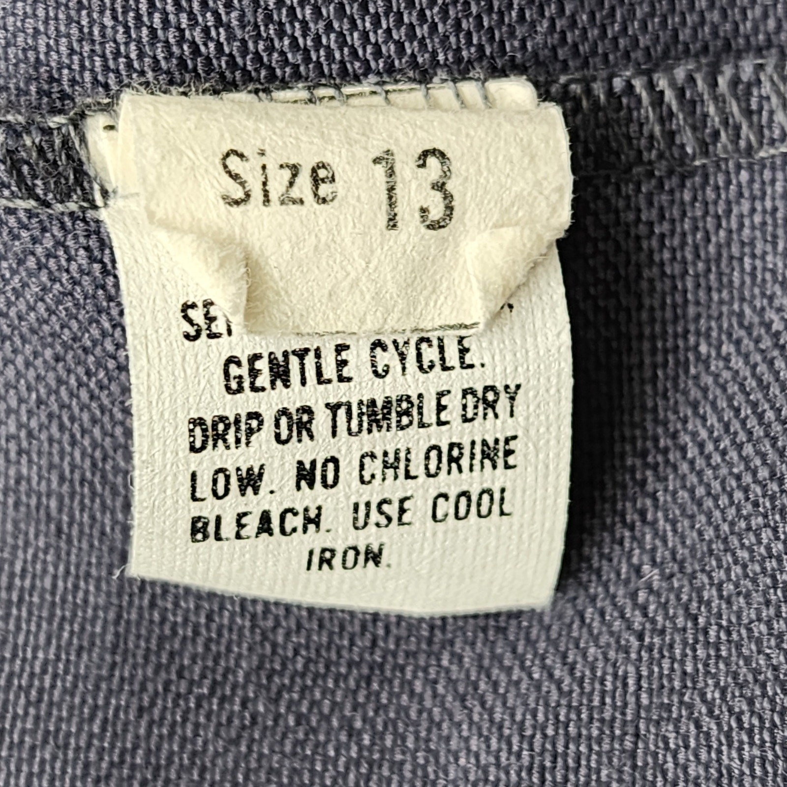 Vintage 80s Smart Parts Pants Womens 13 Blue High Rise Pleated Straight Tapered