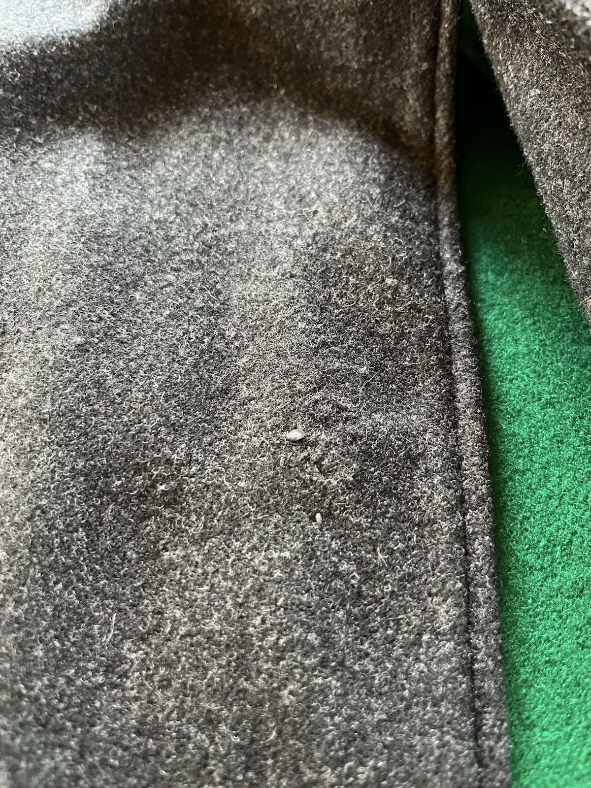 VTG Marvin Neitzal Wool Nurses Cape Dark Gray Green Lining O/S Repair Spot