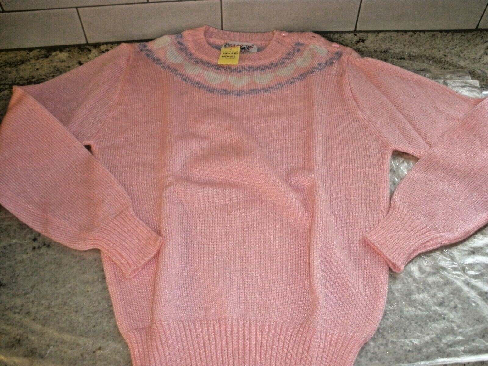 NEW Vintage Currants Jeri-Jo Pink Pullover Sweater Woman’s Medium (6)