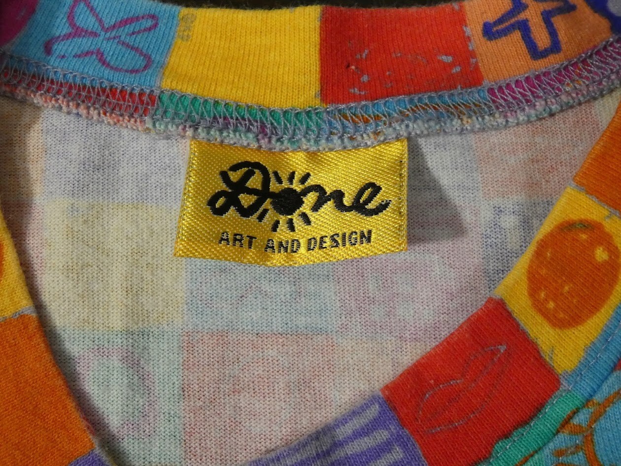 Vintage 90s Ken Done Art & Design All-over Print Shorts T Shirt Co-ord Set Sz L