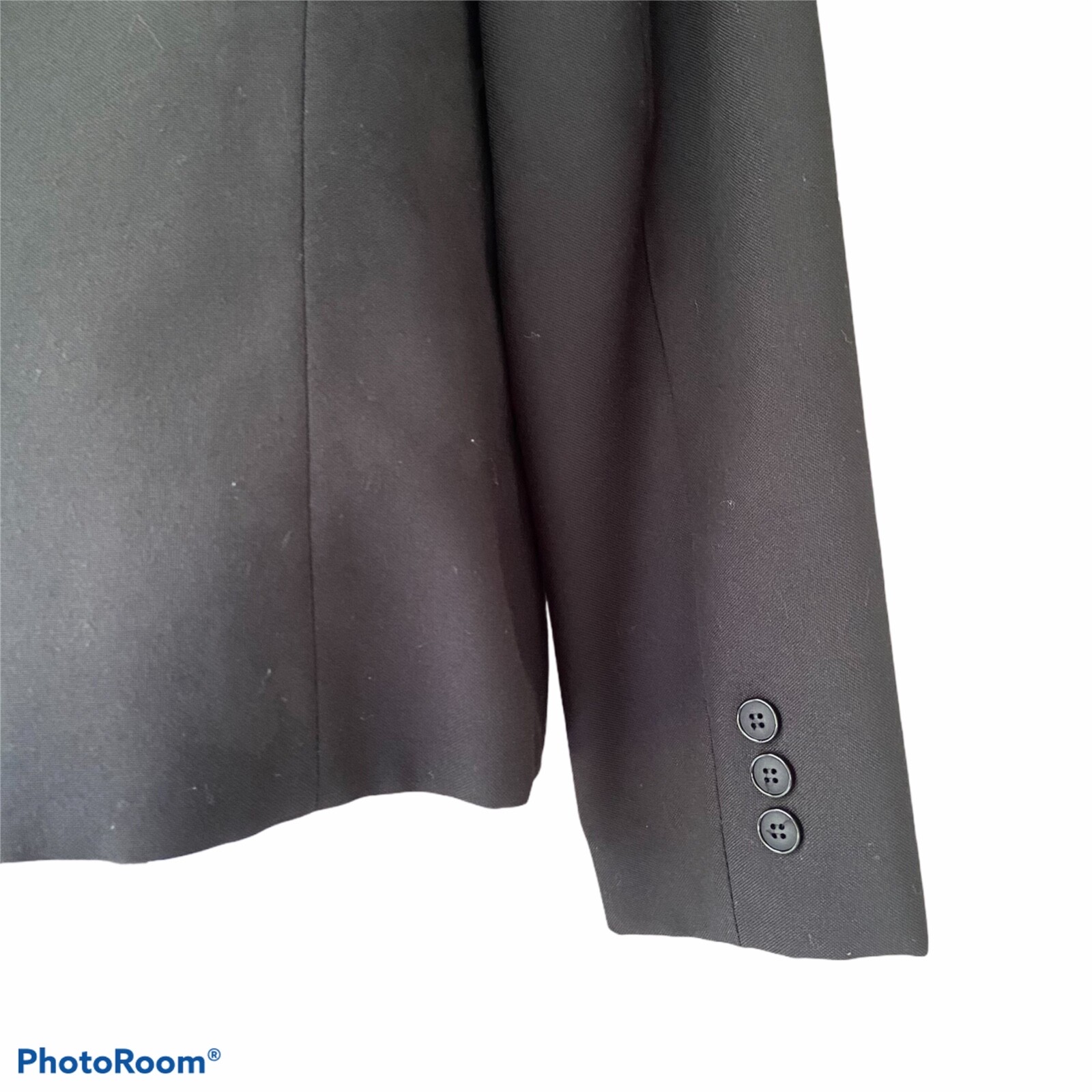 Vintage College Town Black Blazer Women’s Size 11/12 Style 3200 w/ Shoulder Pads