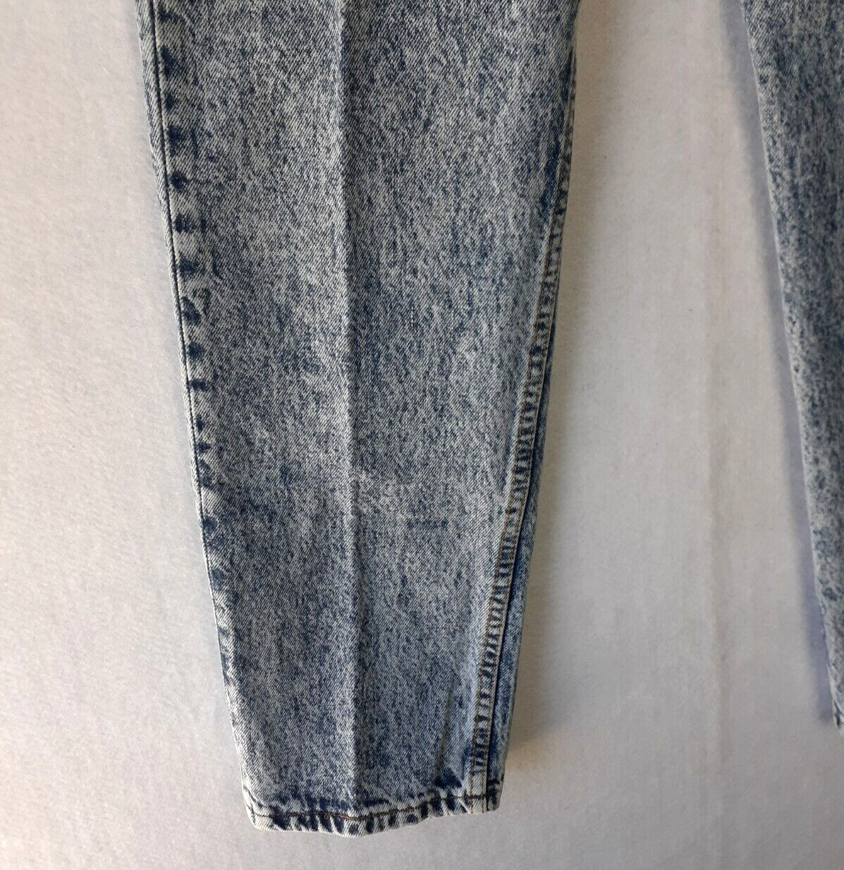 LEVIS Jeans Women 28×28 Blue Vintage 701 Red Tab ButtonUp Acid Wash Straight Leg