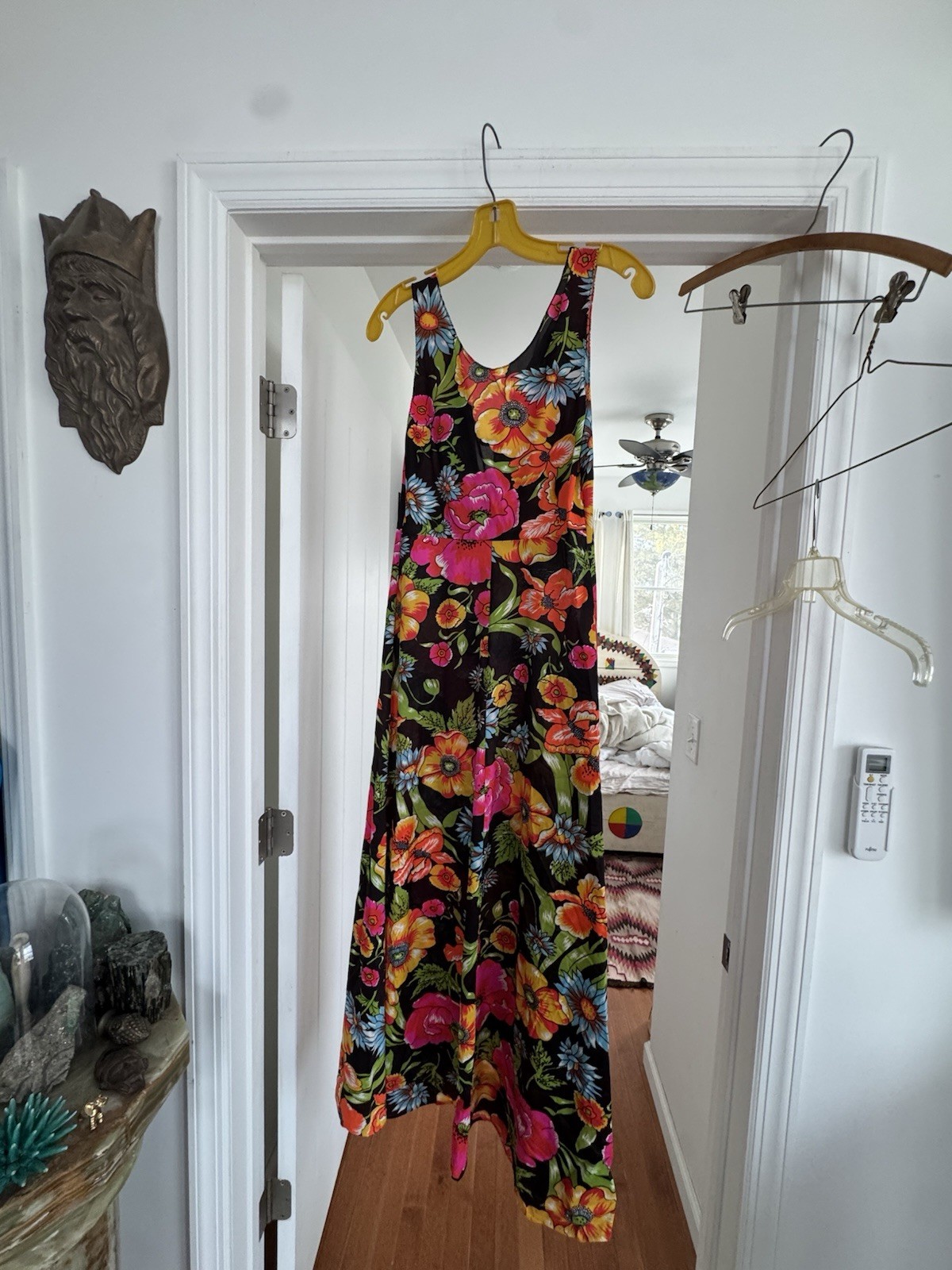 Vintage Mistee Floral Maxi Dress With Matching Jacket Long Awesome Size Small