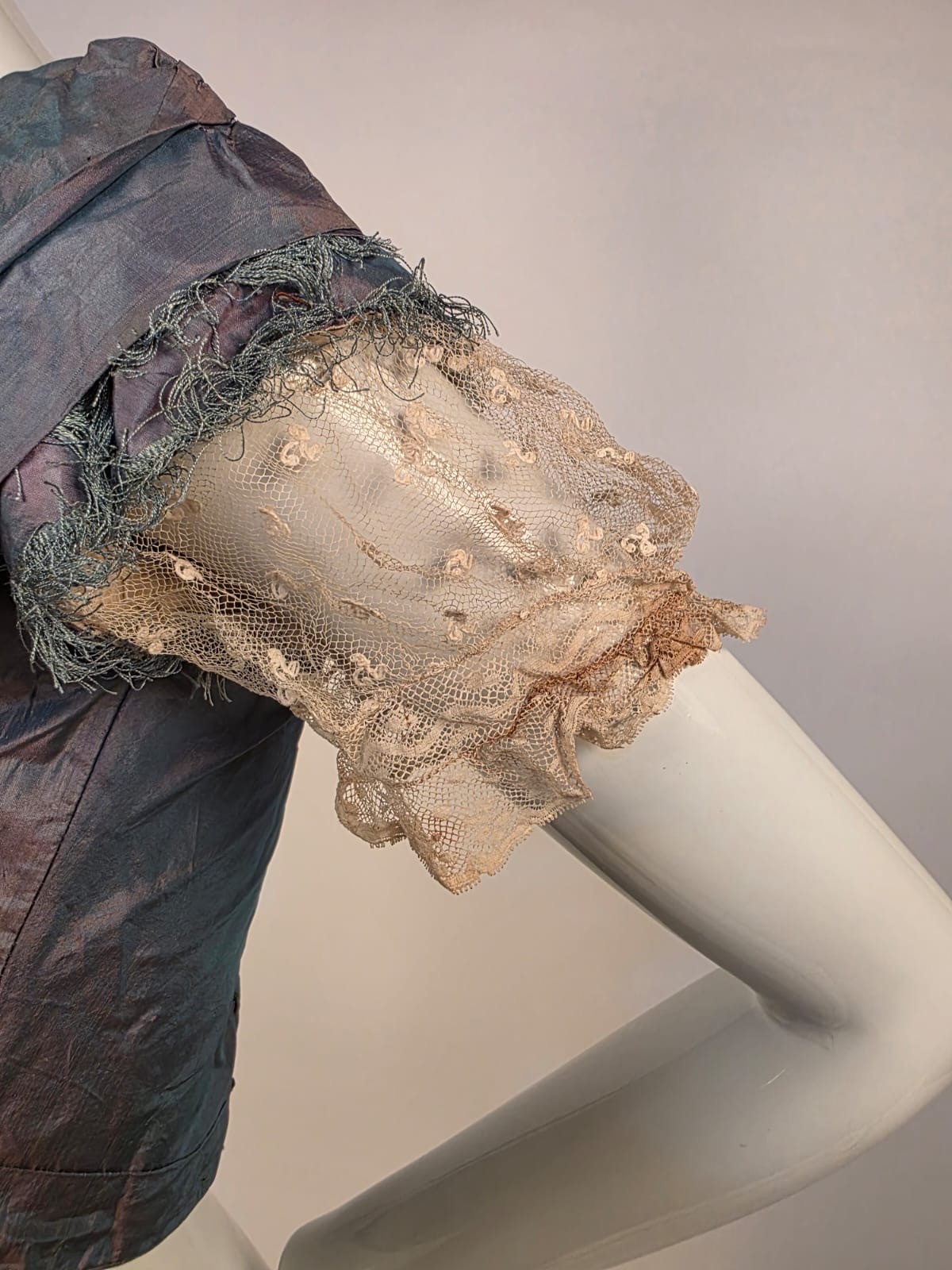CIVIL WAR 1860’S SILK BALL GOWN BODICE FR ORIGINAL GEORGIA ESTATE
