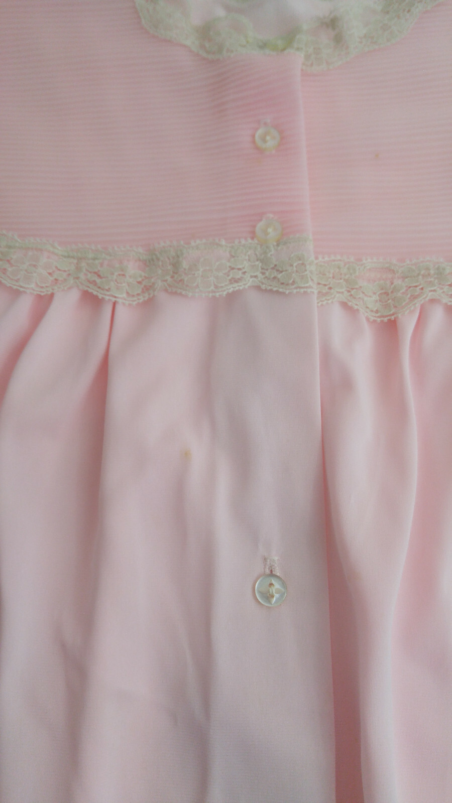 Vintage Womens Heiress Pajamas Light Pink 2 piece Set Size 36 Feminine