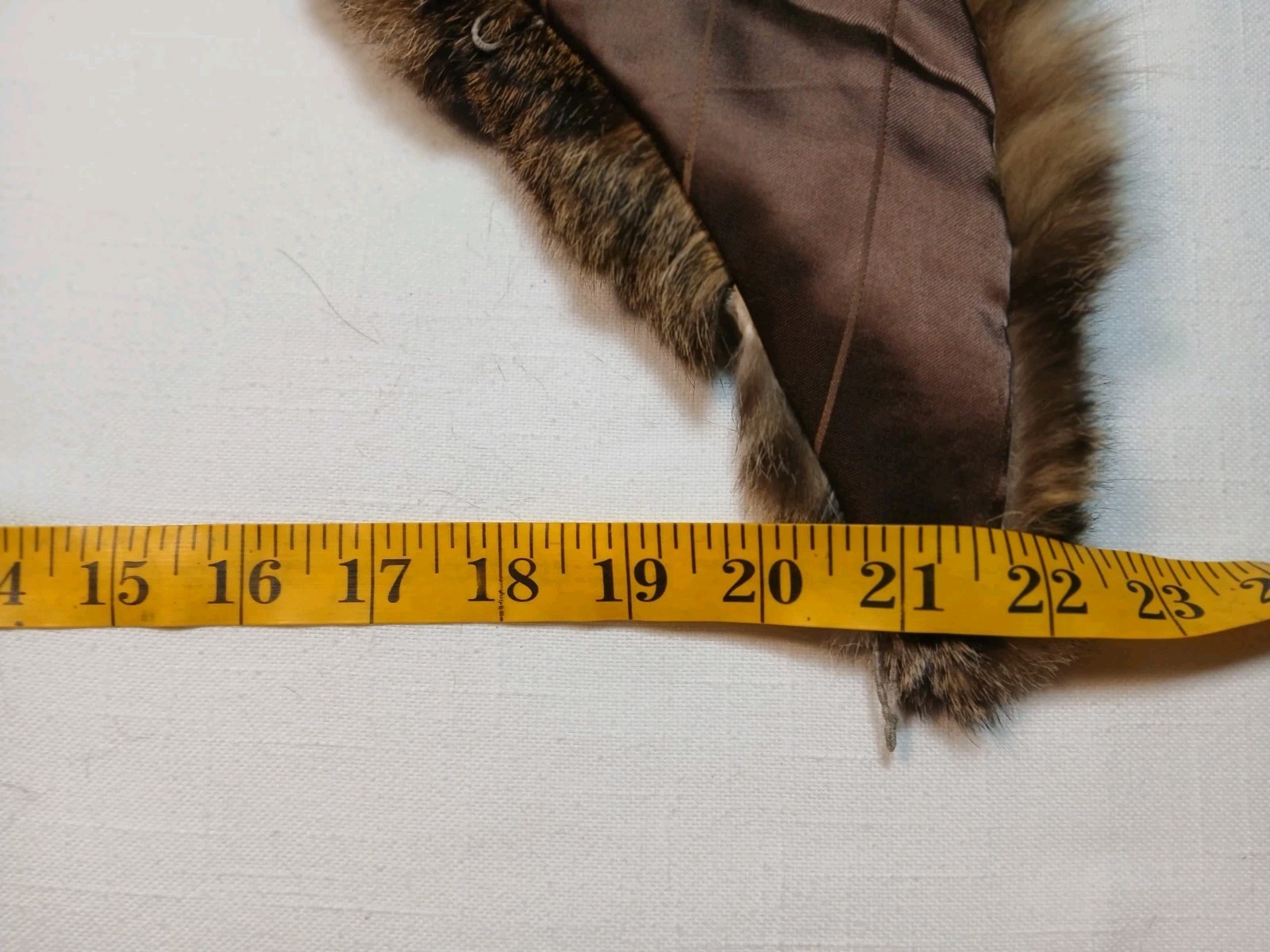 Vintage Real Fur Detachable Coat Collar Stole – Brown Black Raccoon Bobcat,…